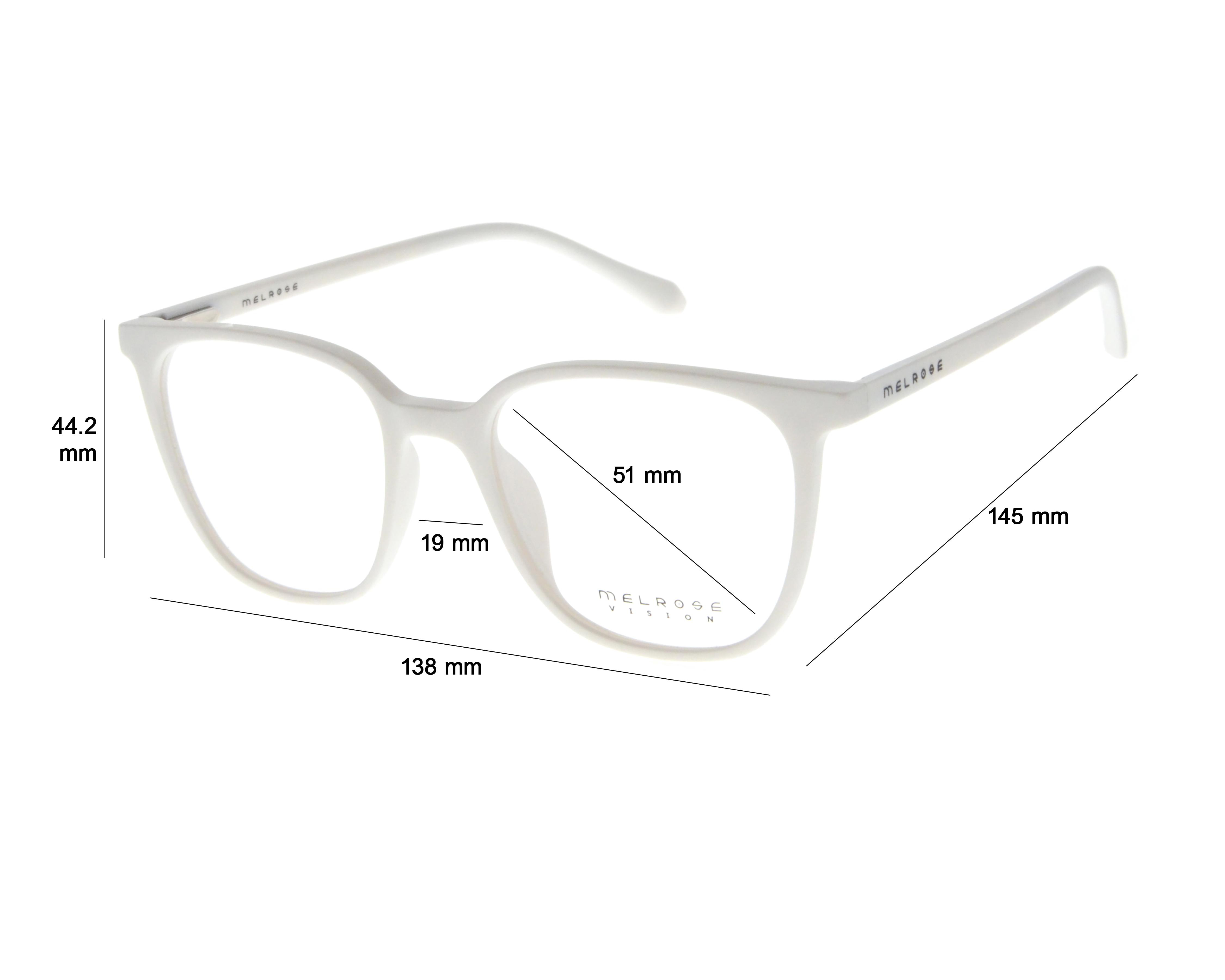 Foto 5 | Armazón Oftálmico Unisex Melrose Wayfarer Blanco