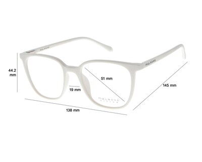 Foto 5 | Armazón Oftálmico Unisex Melrose Wayfarer Blanco