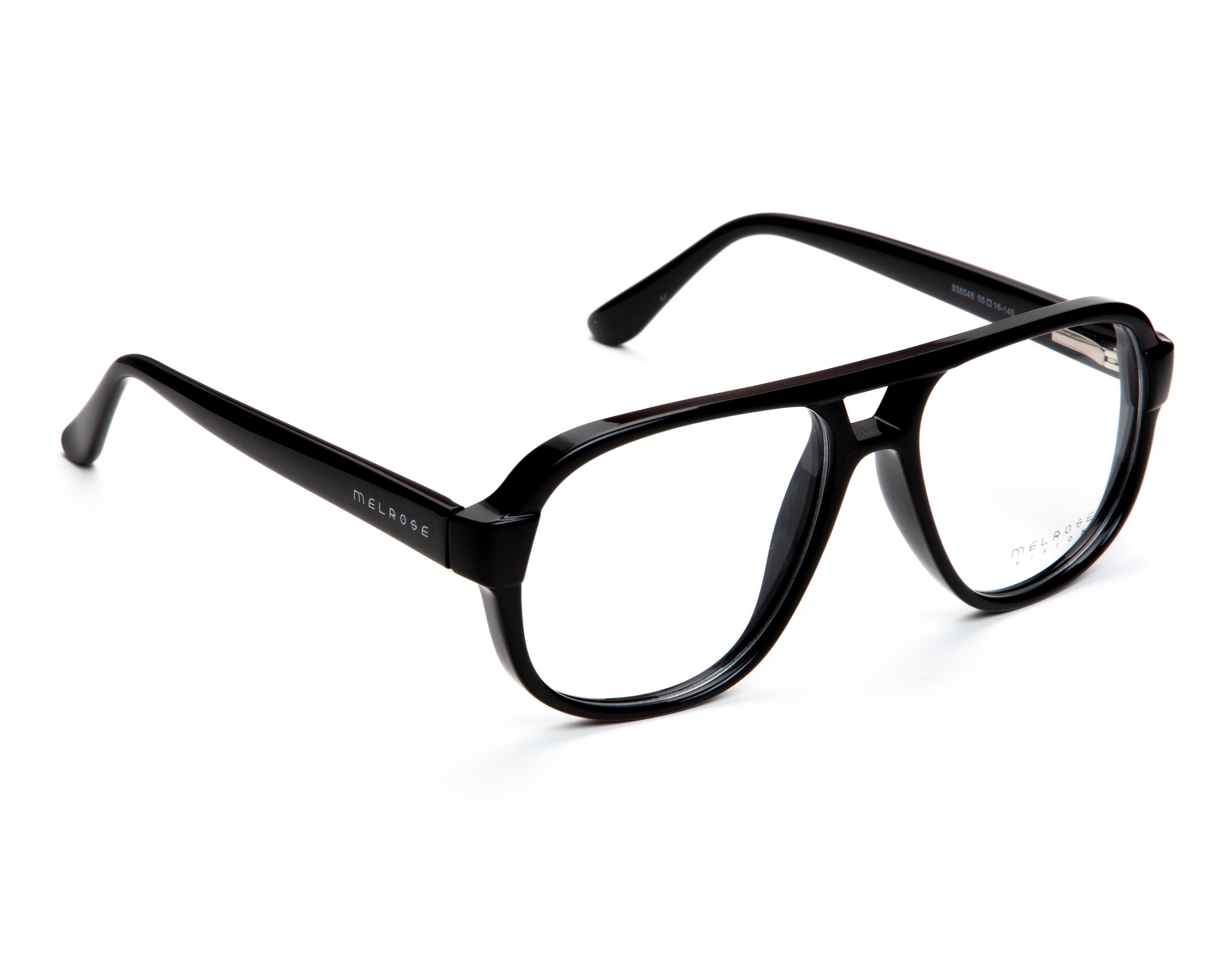 Foto 2 pulgar | Armazón Oftálmico Unisex Melrose Aviador Negro