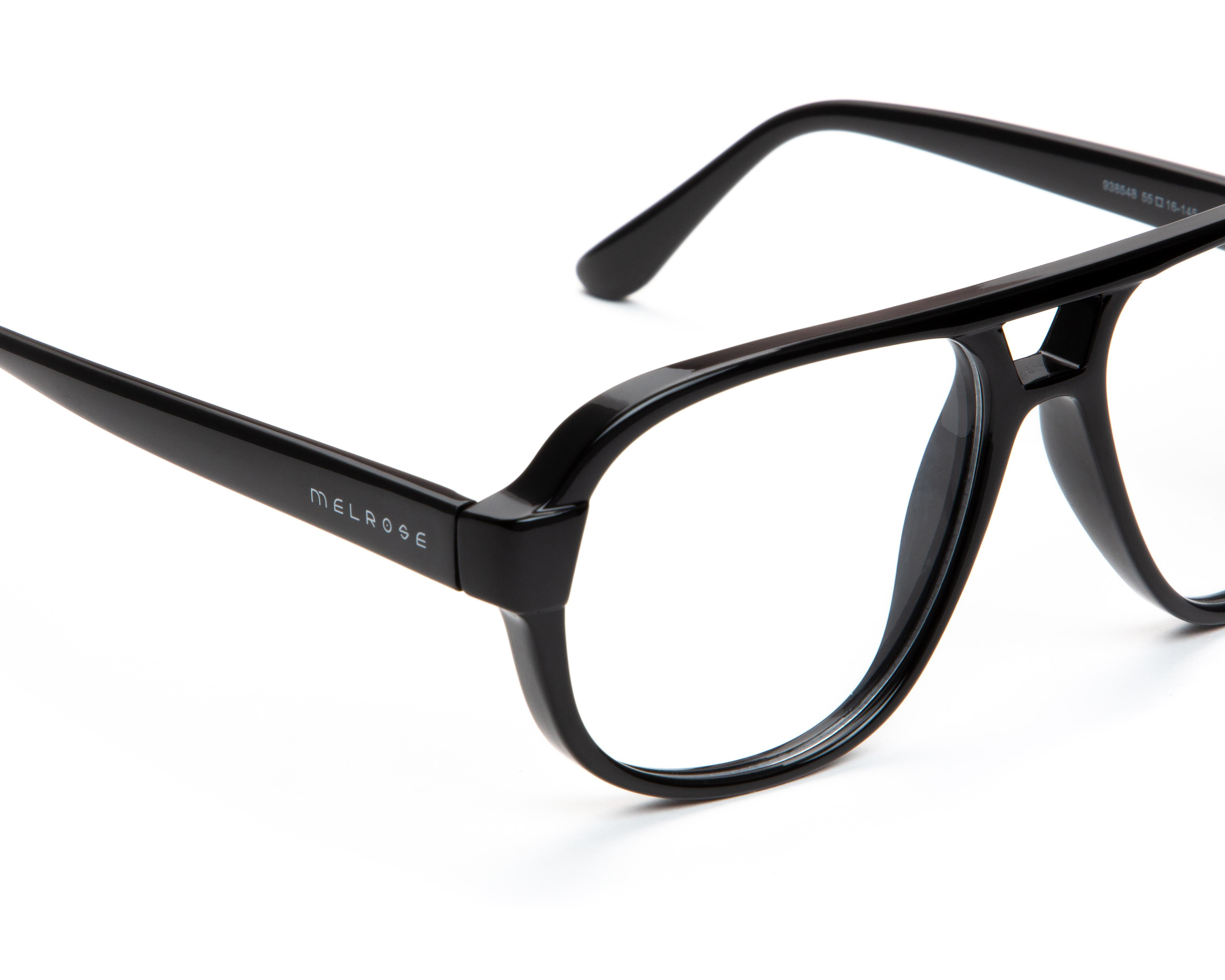 Foto 5 pulgar | Armazón Oftálmico Unisex Melrose Aviador Negro