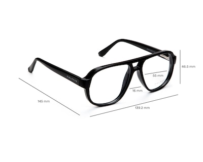 Foto 5 | Armazón Oftálmico Unisex Melrose Aviador Negro