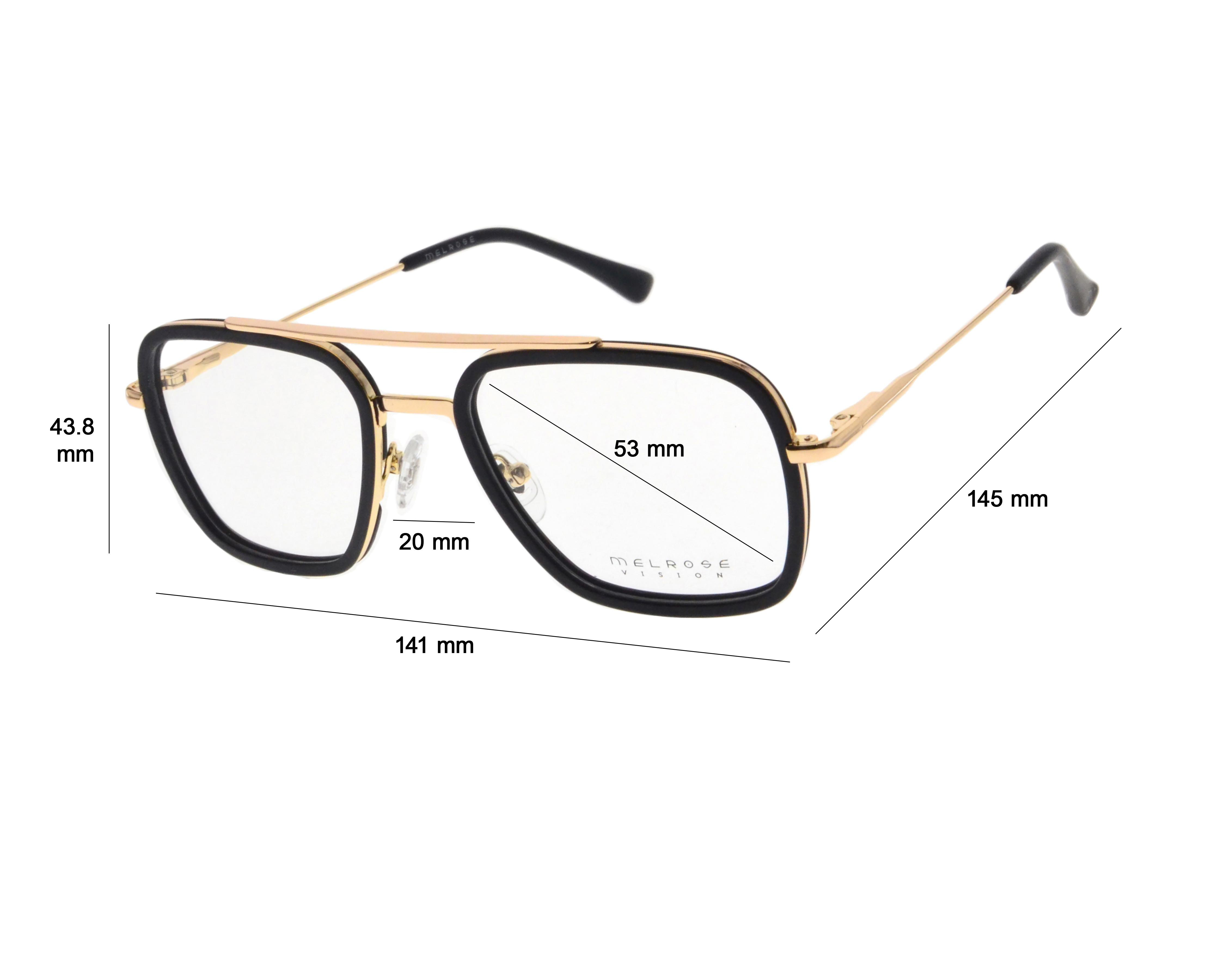 Foto 6 pulgar | Armazón Oftálmico para Hombre Melrose Aviador Negro