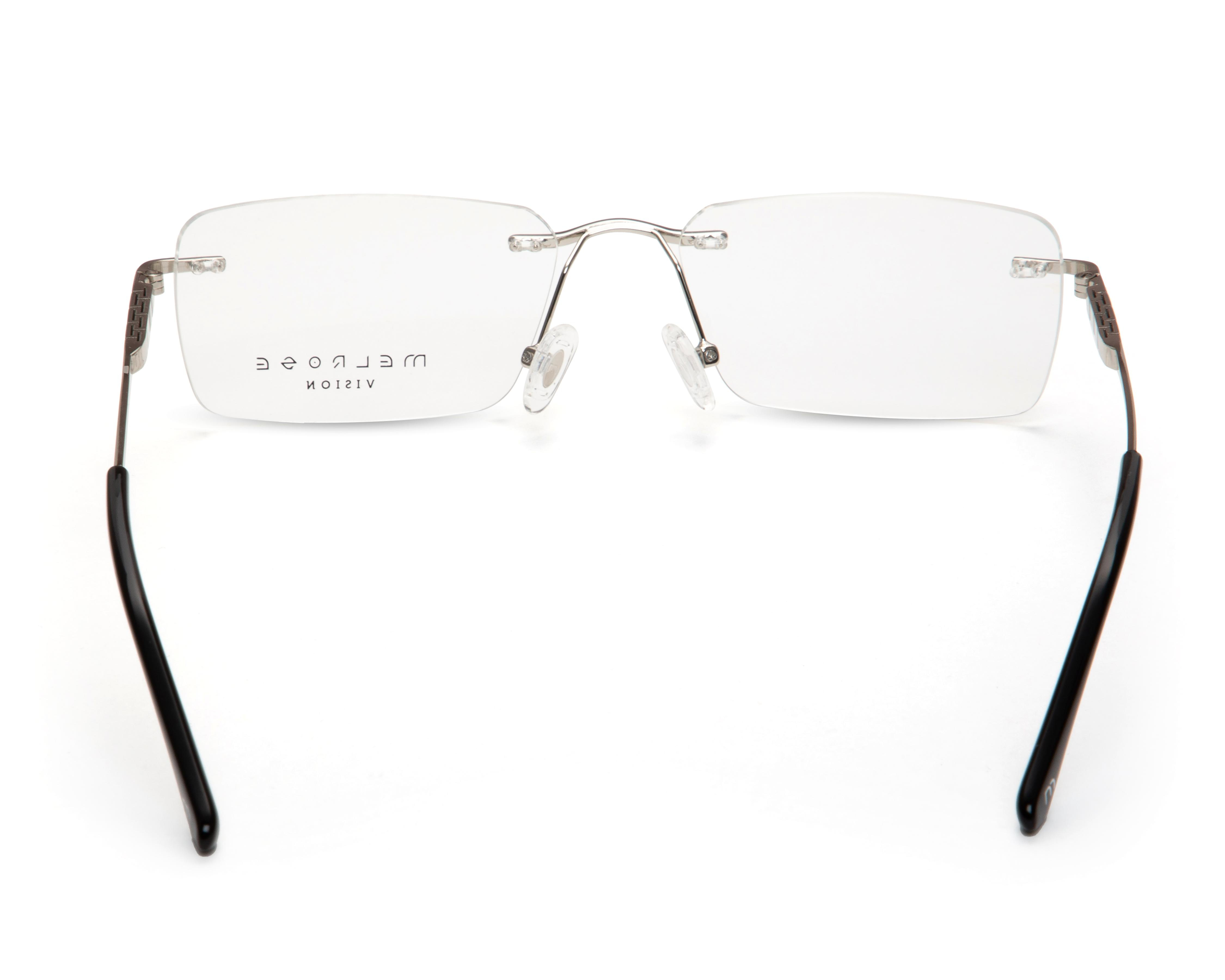 Foto 4 pulgar | Armazón Oftálmico Unisex Melrose Cuadrado Plateado