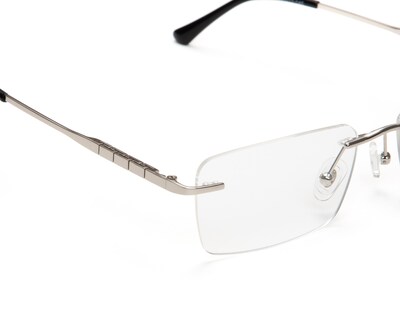 Foto 4 | Armazón Oftálmico Unisex Melrose Cuadrado Plateado