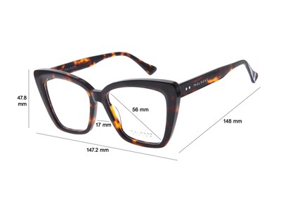 Foto 5 | Armazón Oftálmico para Mujer Melrose Cat Eye Café