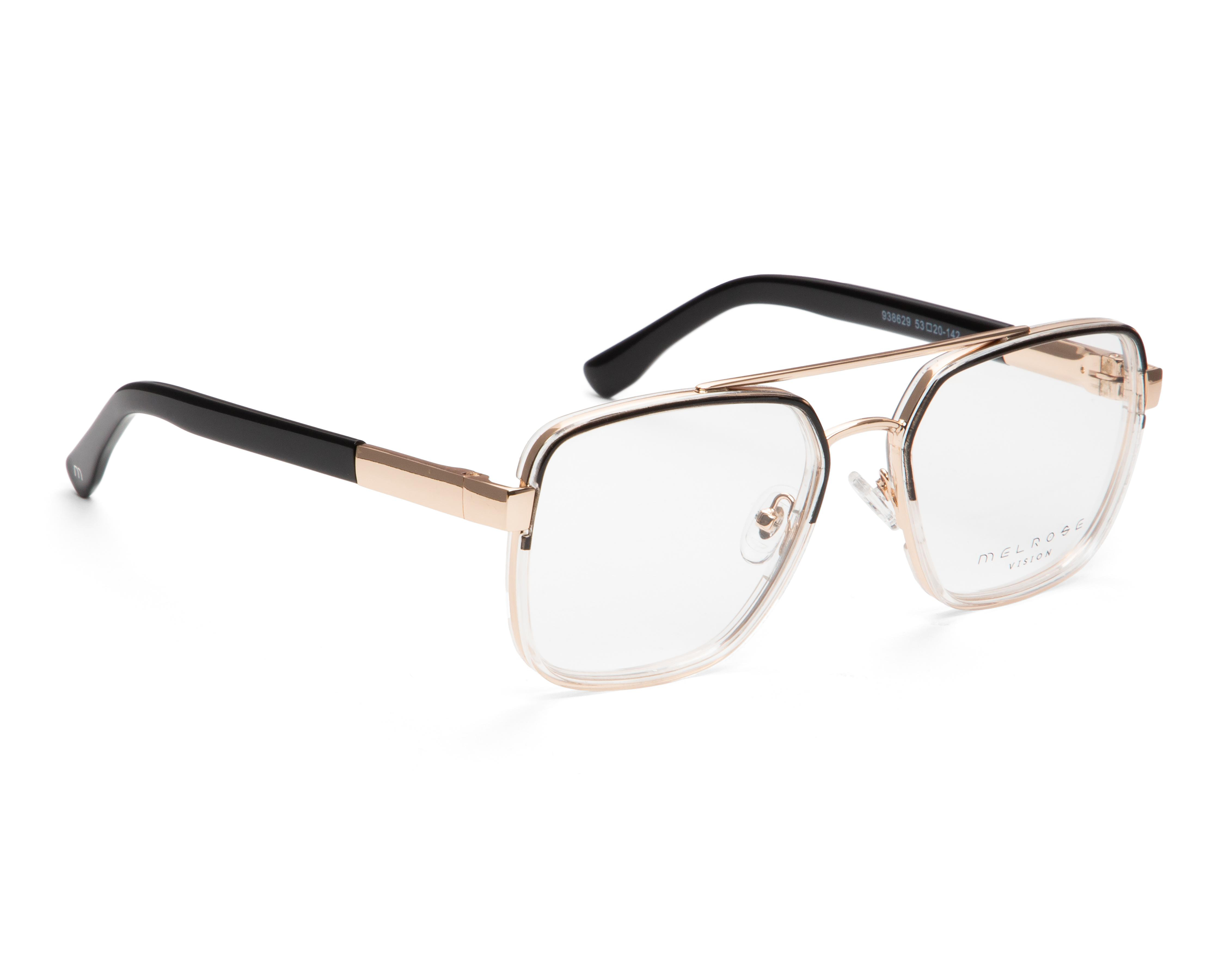 Armazón Oftálmico Unisex Melrose Cuadrado Dorado
