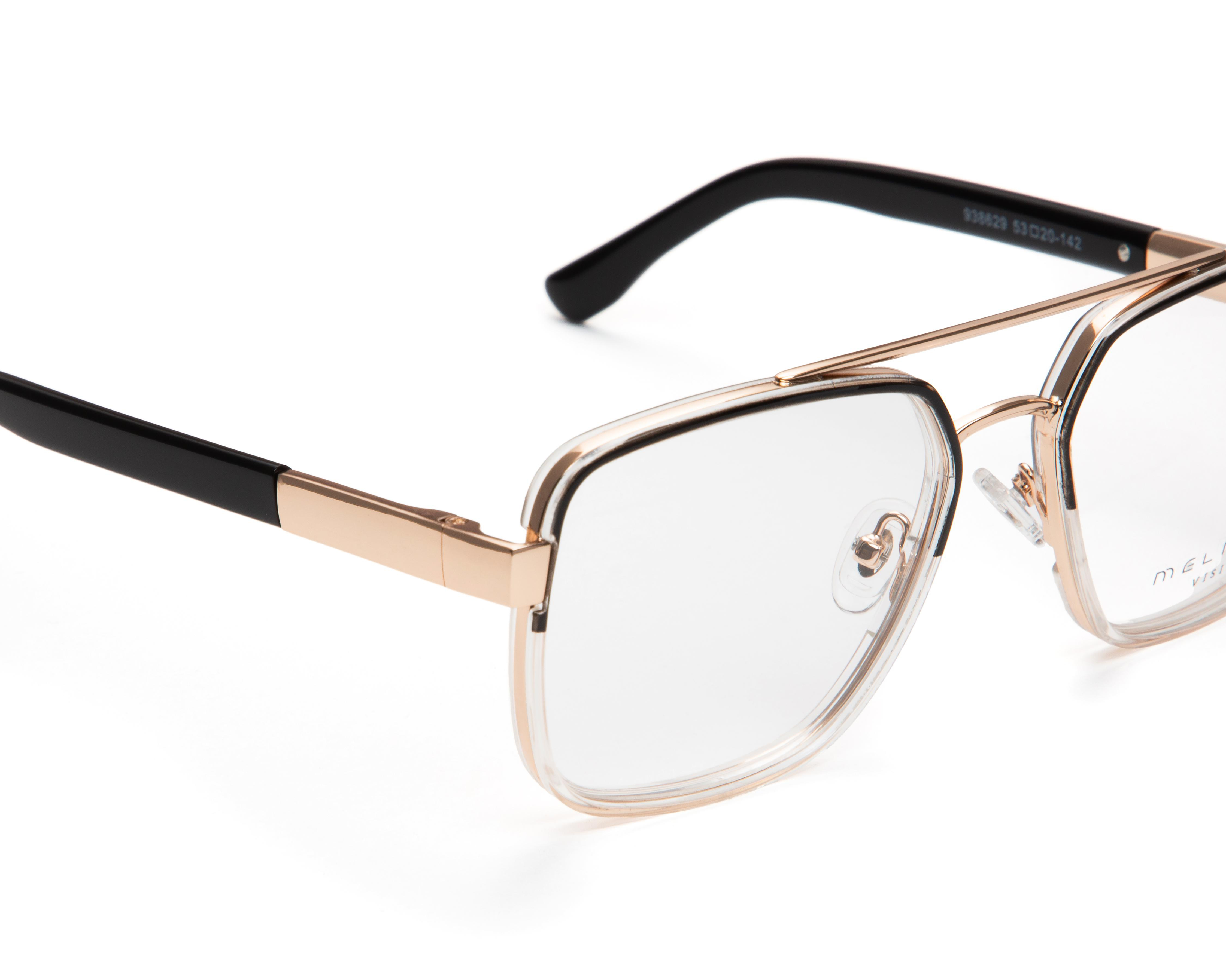 Foto 4 | Armazón Oftálmico Unisex Melrose Cuadrado Dorado