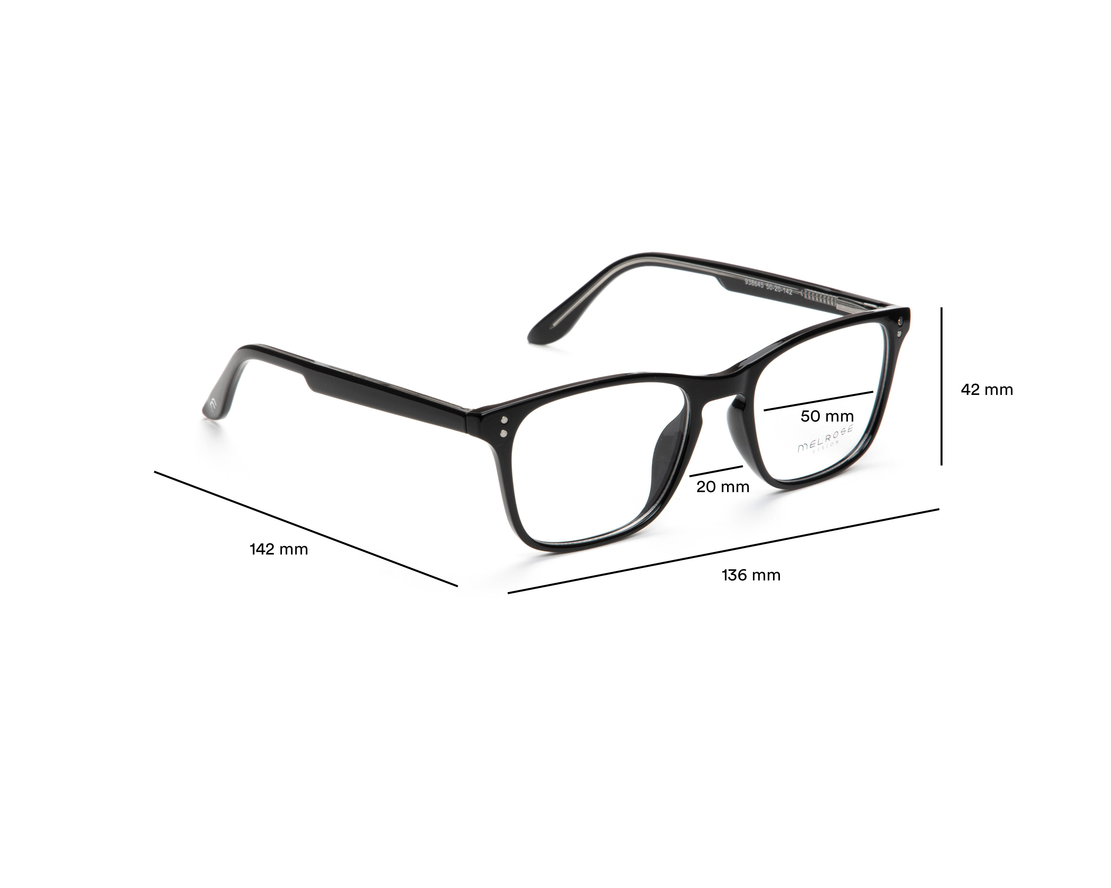 Foto 5 | Armazón Oftálmico para Hombre Melrose Wayfarer Negros