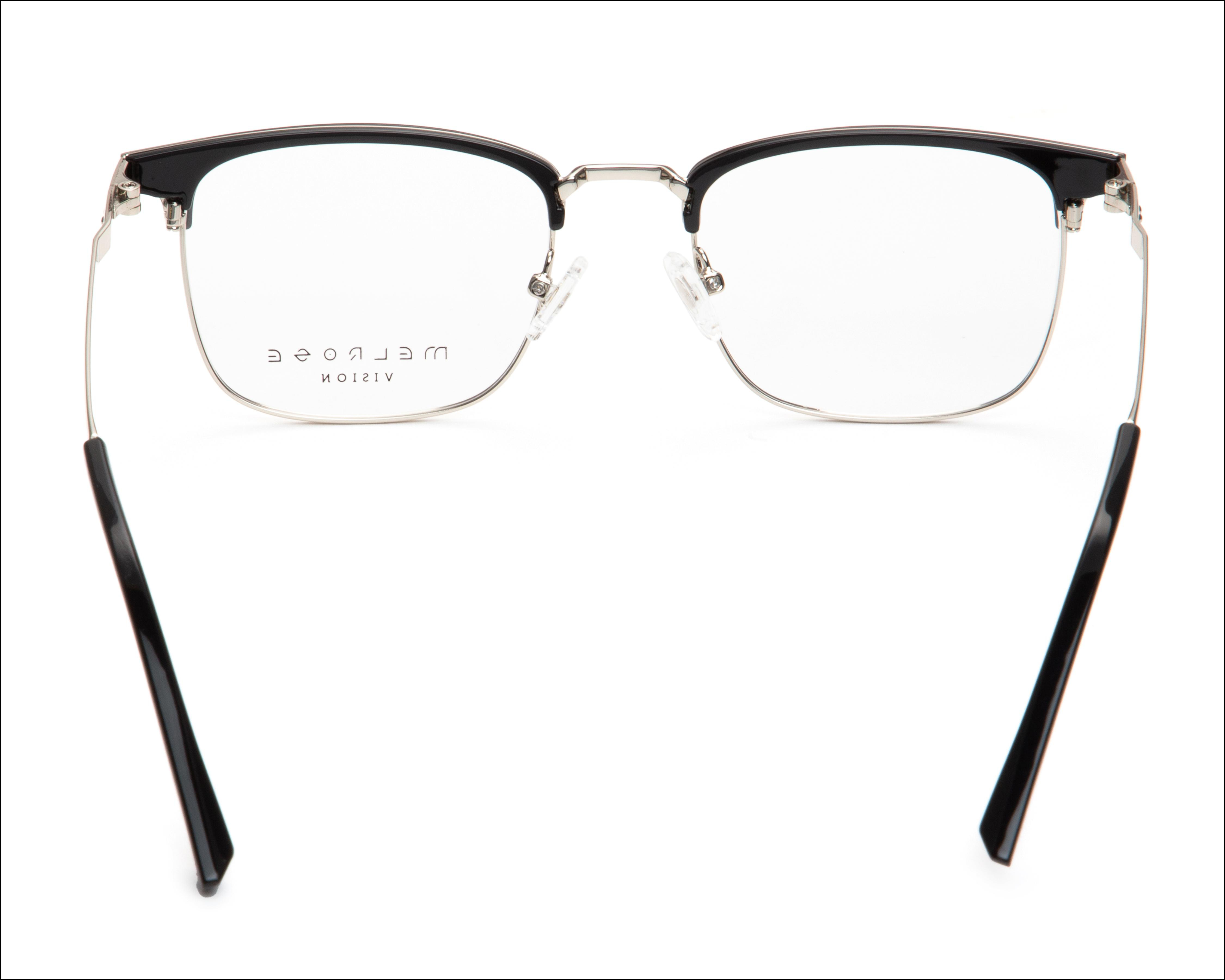 Foto 4 pulgar | Armazón Oftálmico para Hombre Melrose Cuadrado Plateado