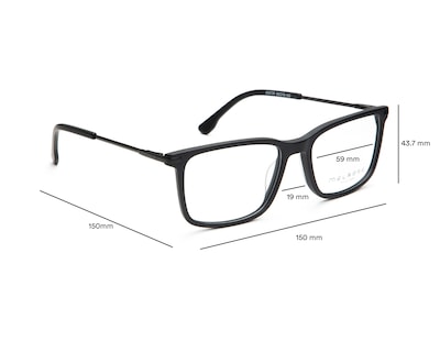 Foto 5 | Armazón Oftálmico para Mujer Cuadrados Melrose Negro Matte