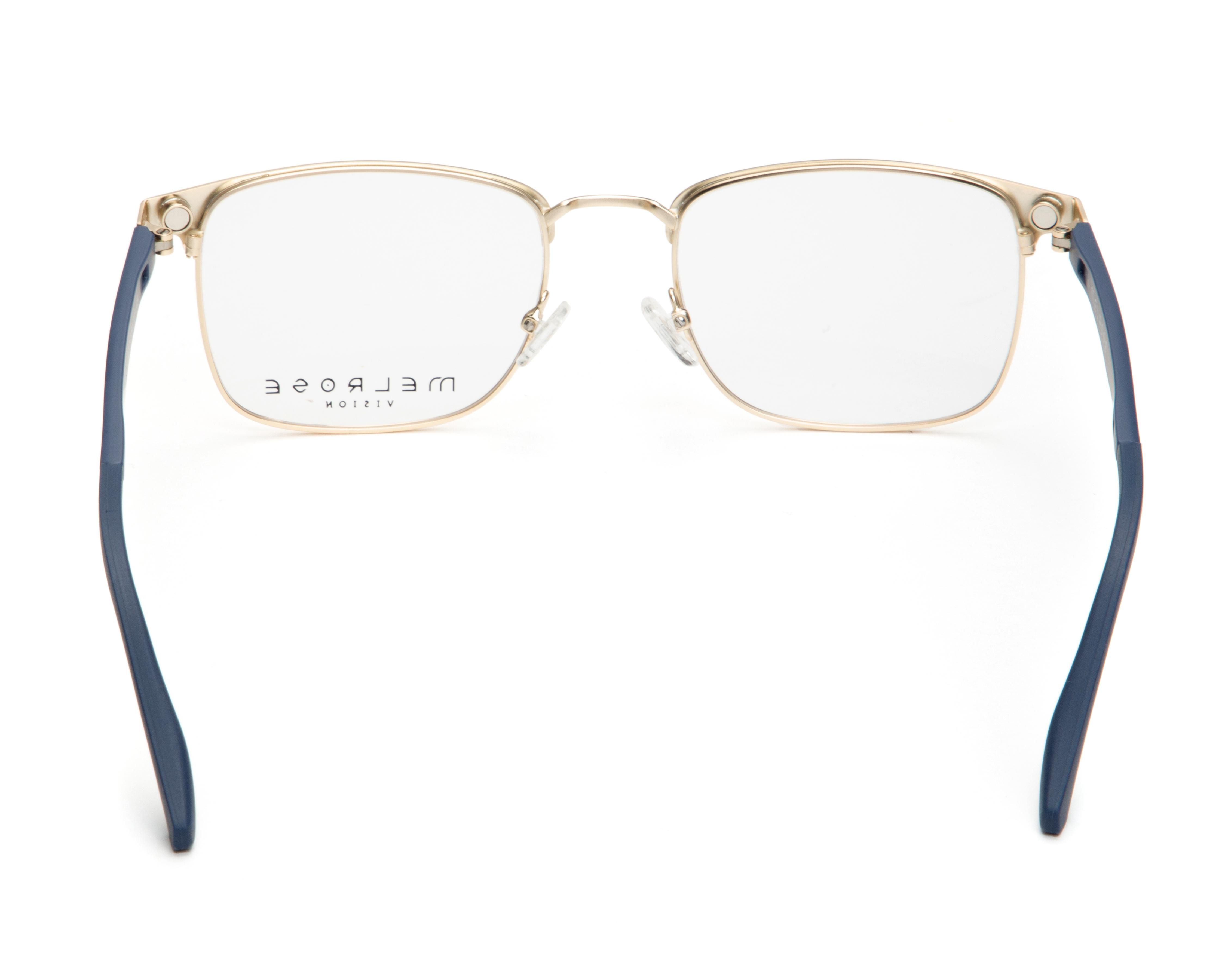 Foto 4 pulgar | Armazón Oftálmico Unisex Melrose Cuadrados Azul Marino