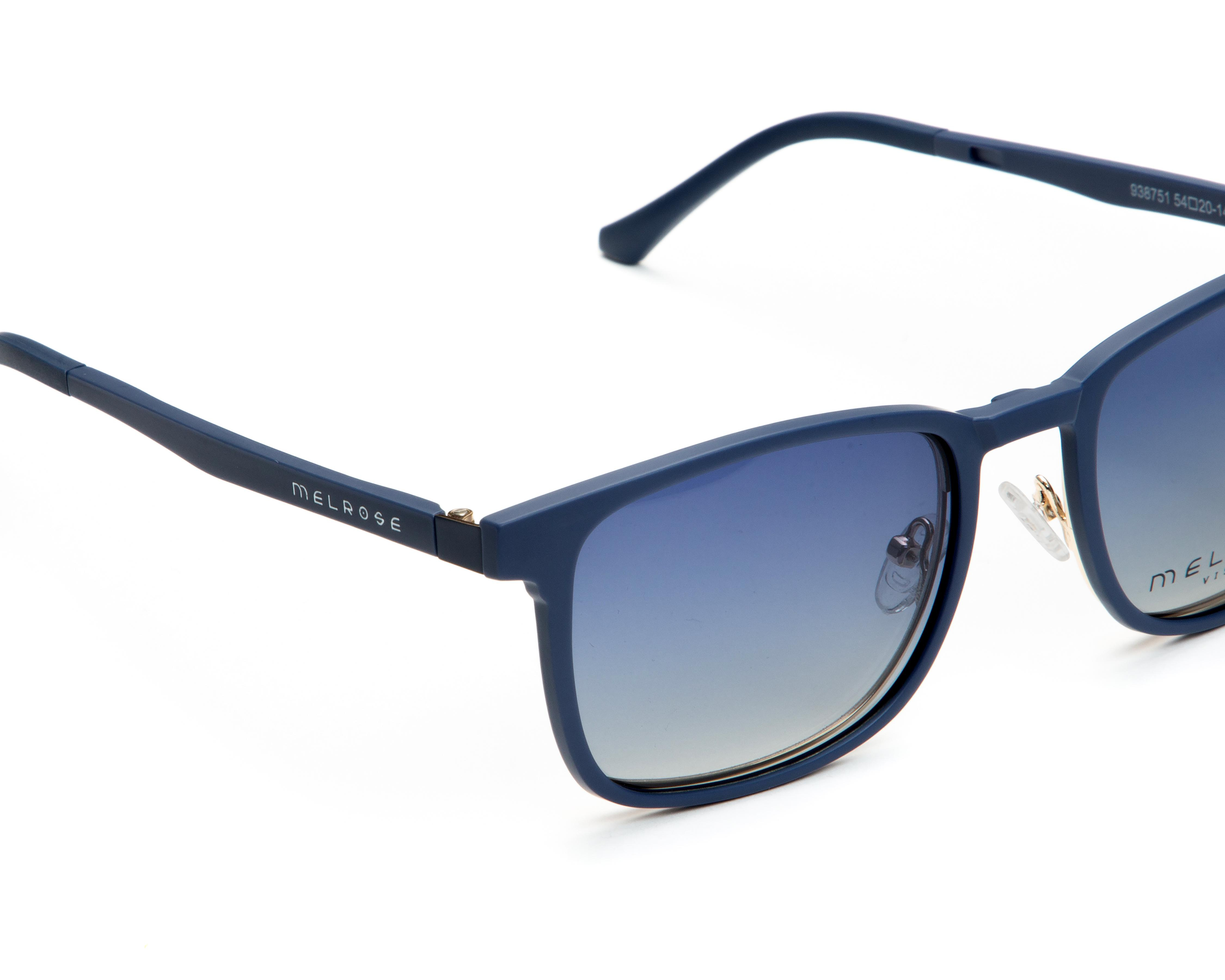 Foto 6 pulgar | Armazón Oftálmico Unisex Melrose Cuadrados Azul Marino