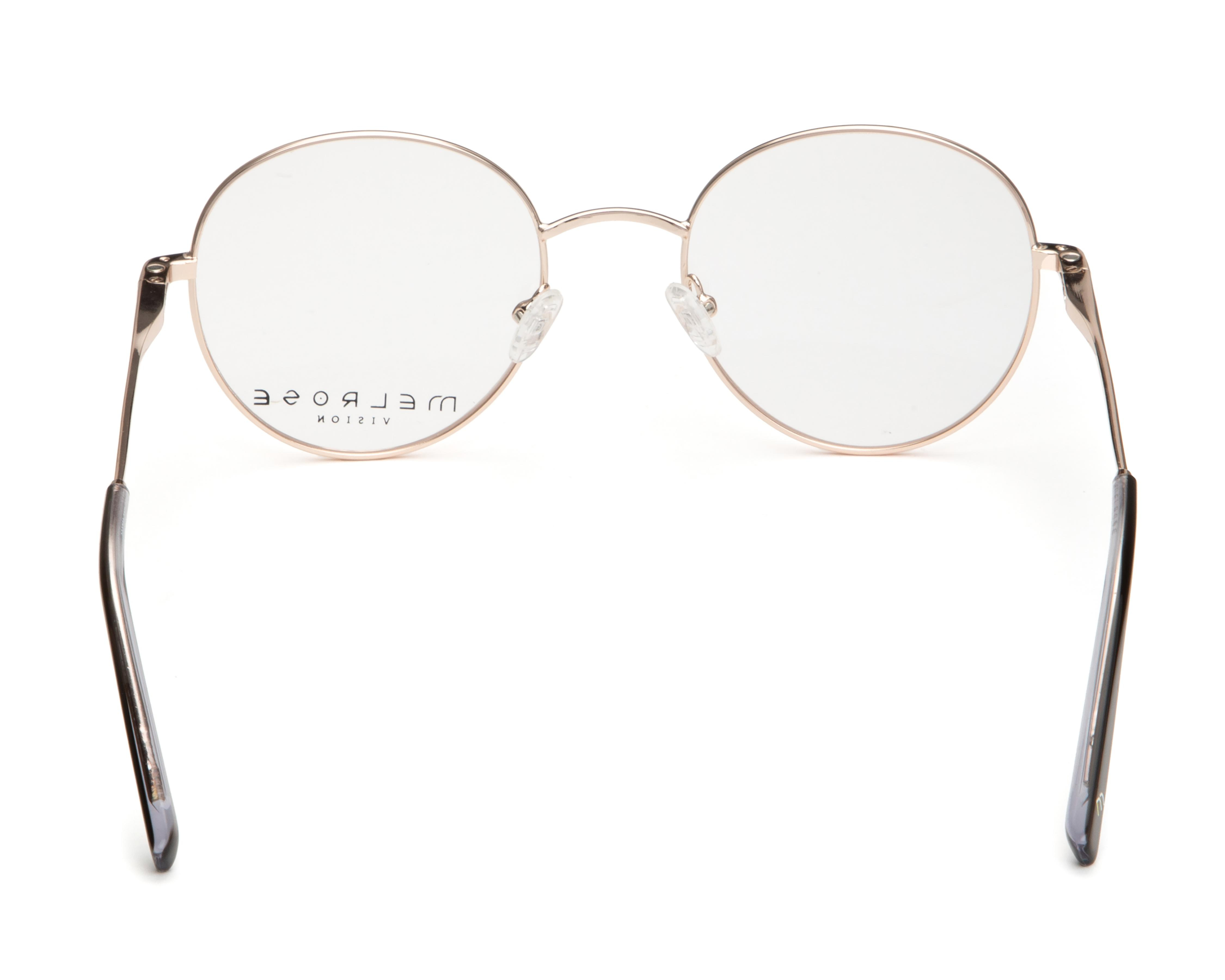 Foto 4 pulgar | Armazón Oftálmico con Clip On Unisex Melrose Redondo Dorado