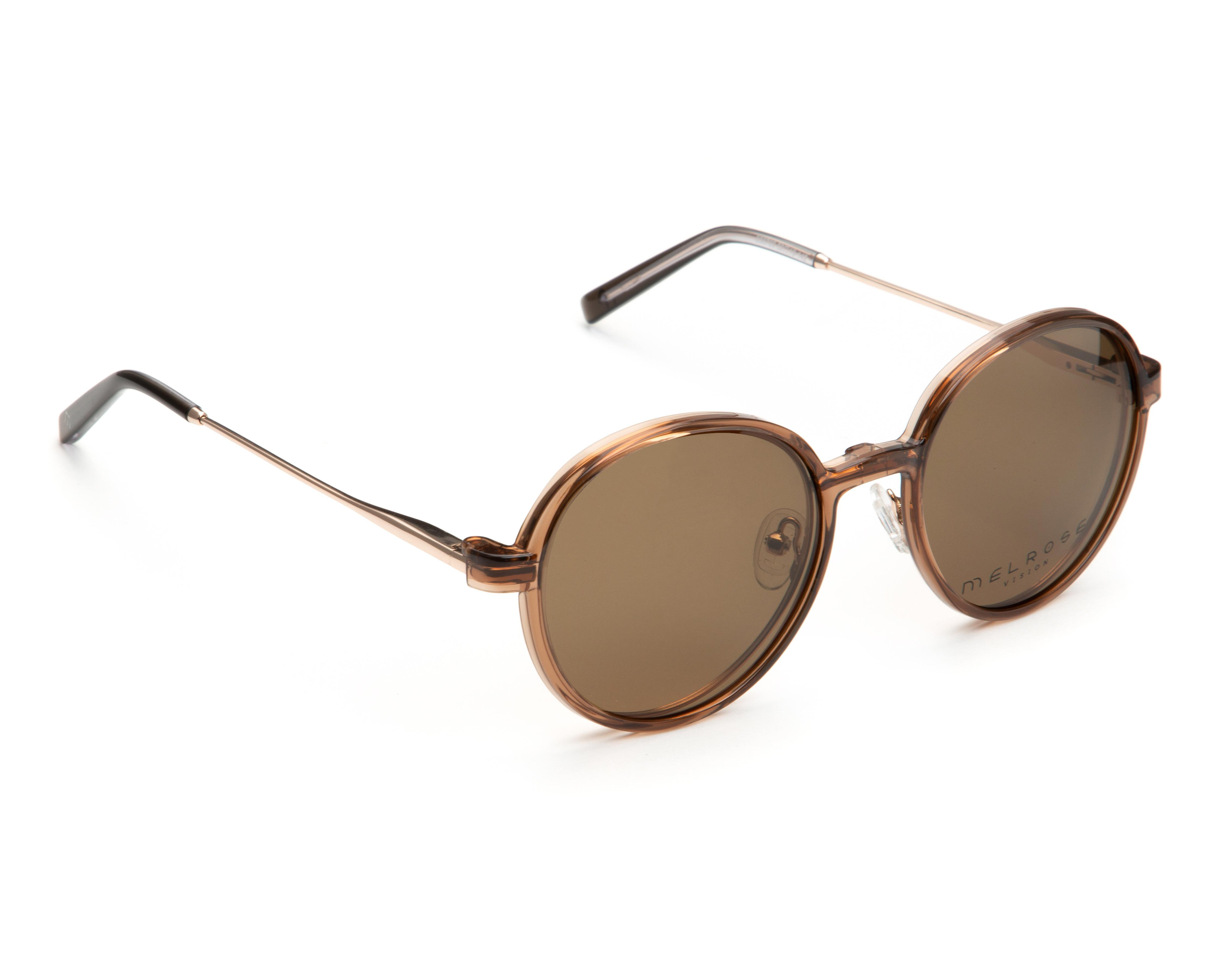 Foto 5 | Armazón Oftálmico con Clip On Unisex Melrose Redondo Dorado