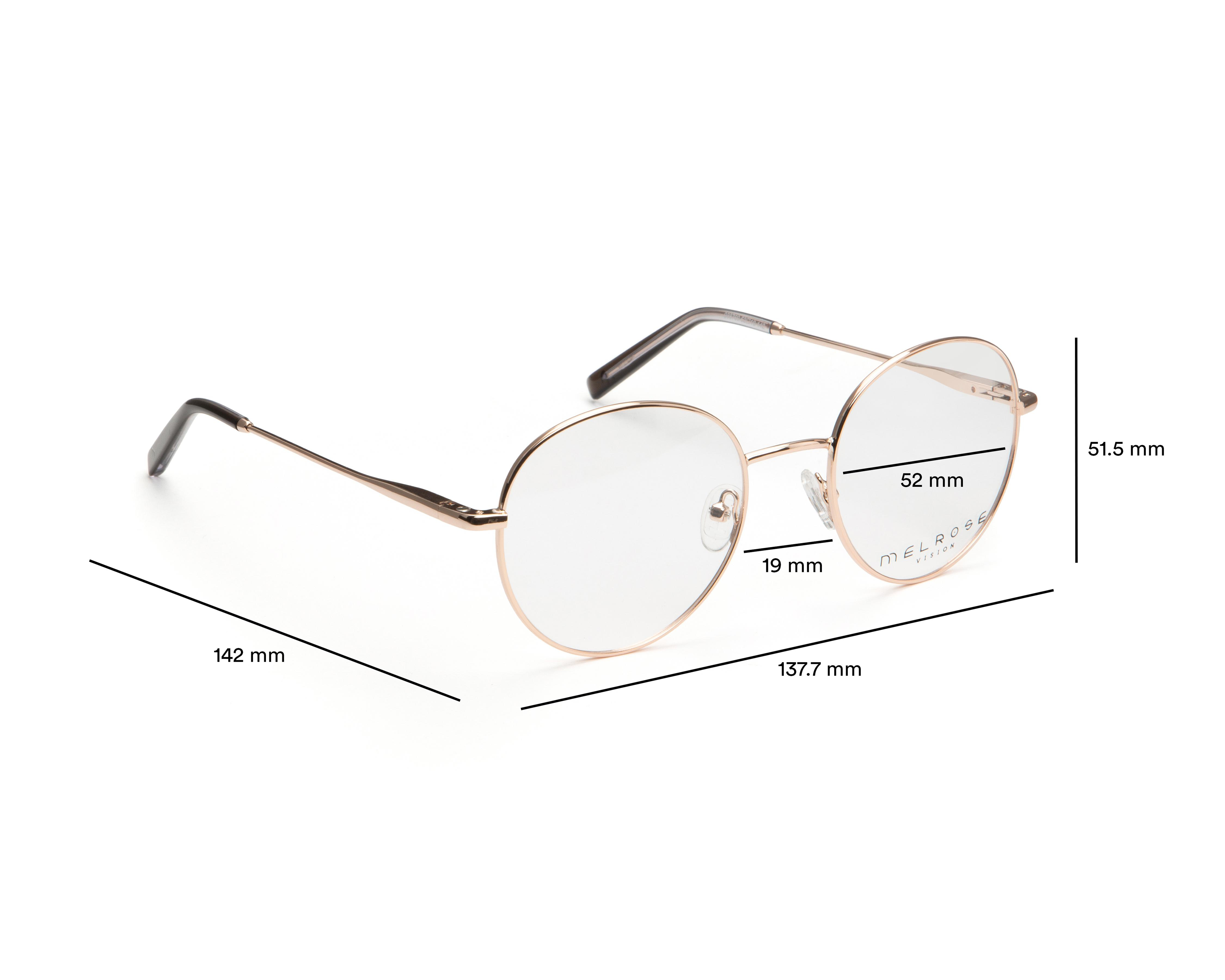 Foto 7 | Armazón Oftálmico con Clip On Unisex Melrose Redondo Dorado