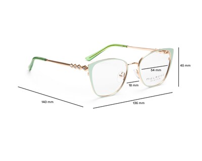 Foto 5 | Armazón Oftálmico para Mujer Melrose Cat Eye Verde