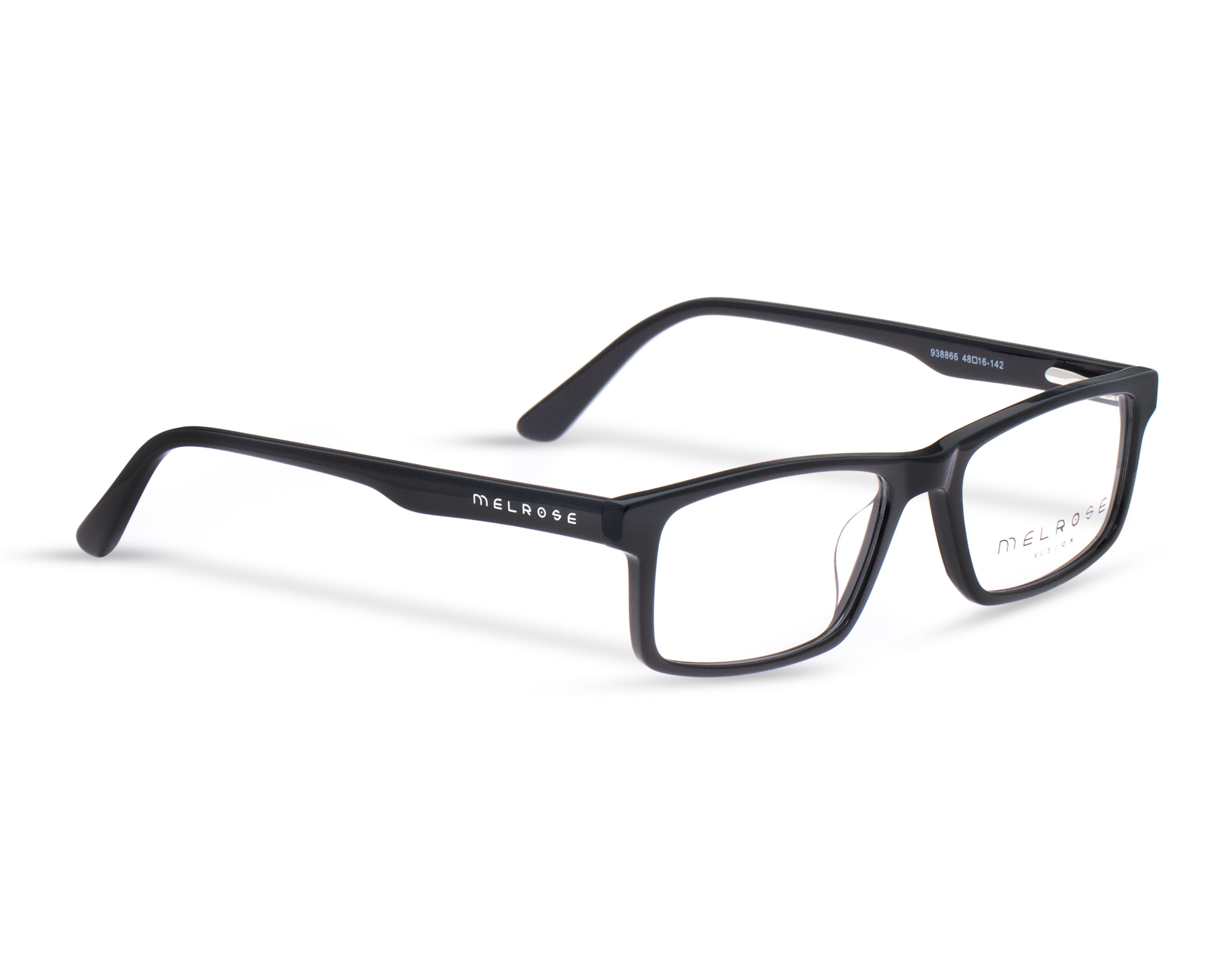 Armazón Oftálmico Unisex Melrose Cuadrado Negro