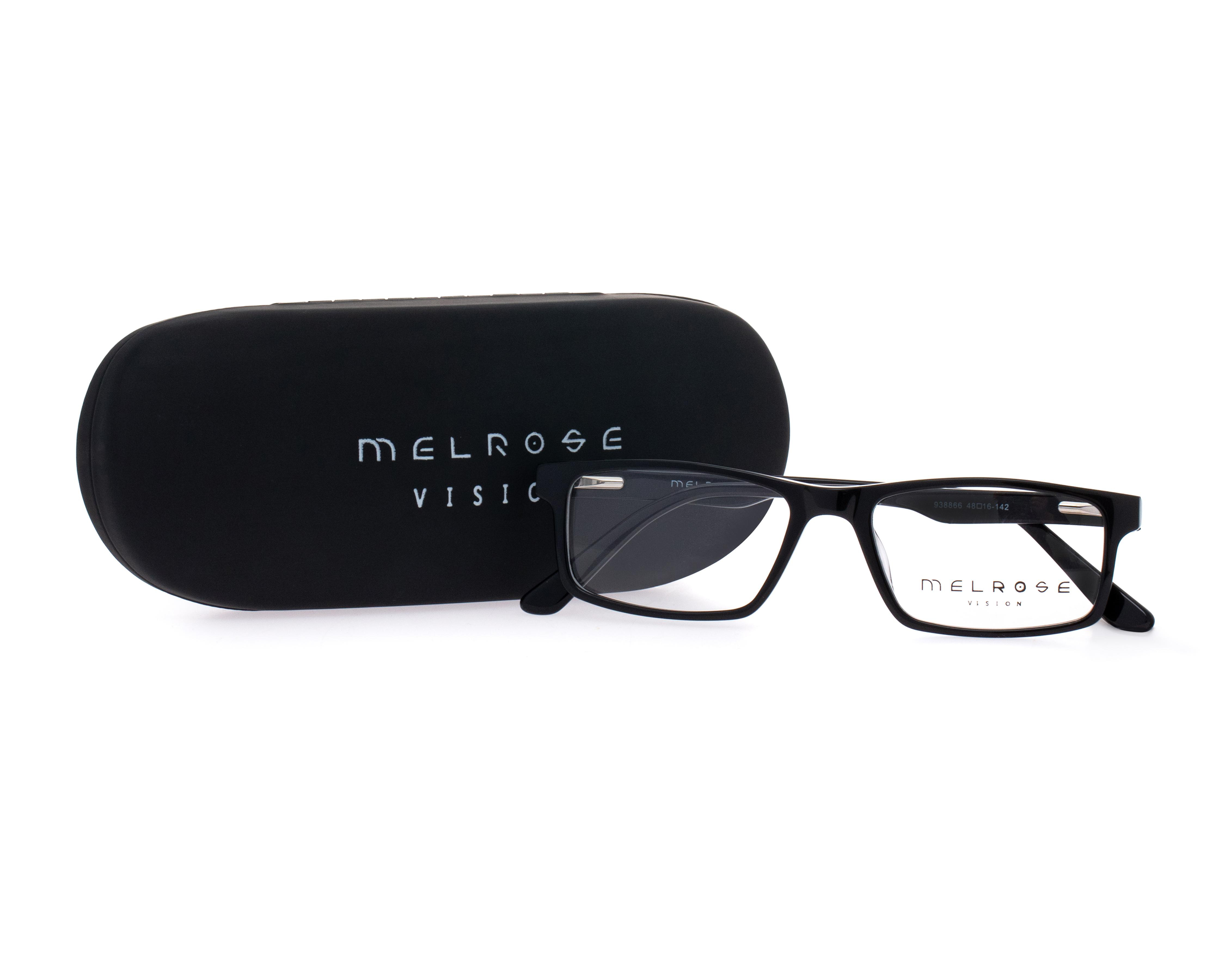 Foto 6 pulgar | Armazón Oftálmico Unisex Melrose Cuadrado Negro