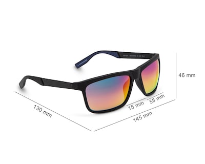 Foto 7 | Lentes de Sol para Hombre Dockers Wayfarer 23 538 Negro