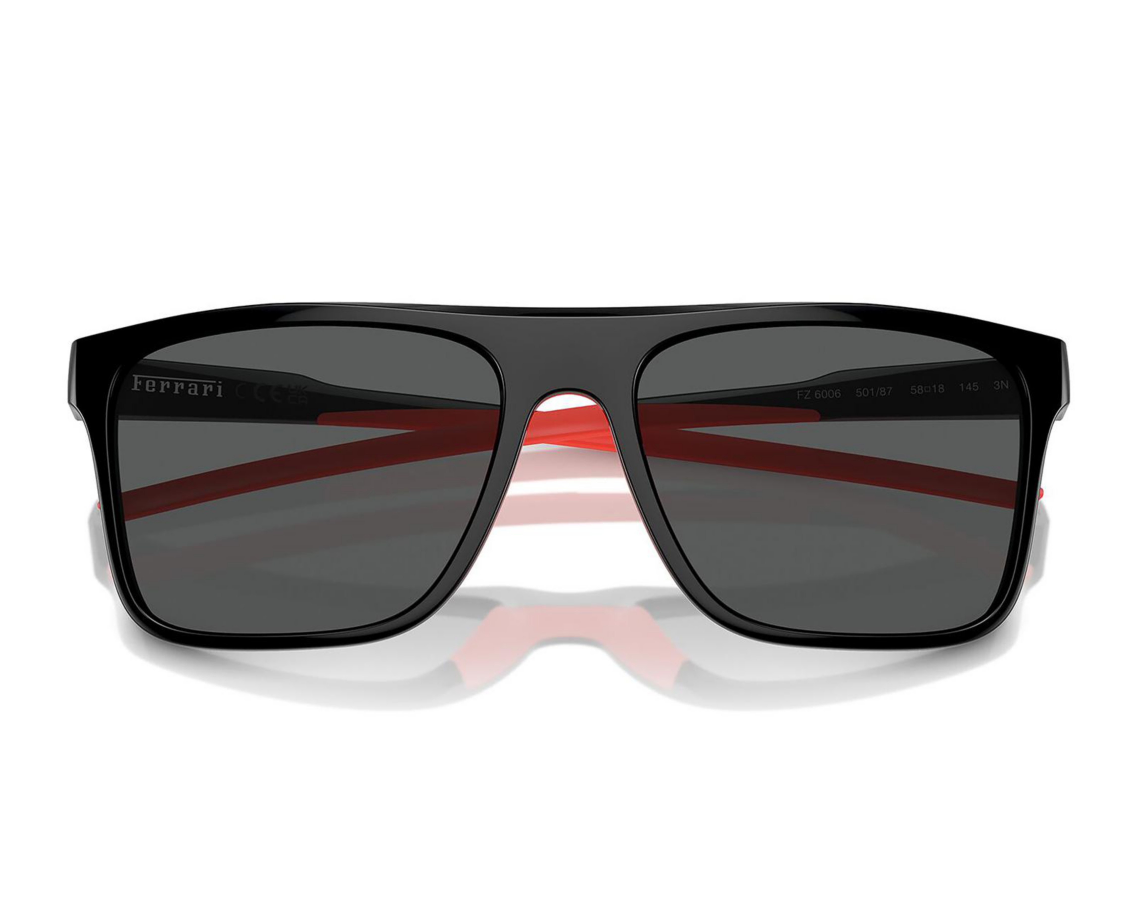 Foto 6 | Lentes de Sol para Hombre Ferrari Rectangular 0FZ6006 Negro