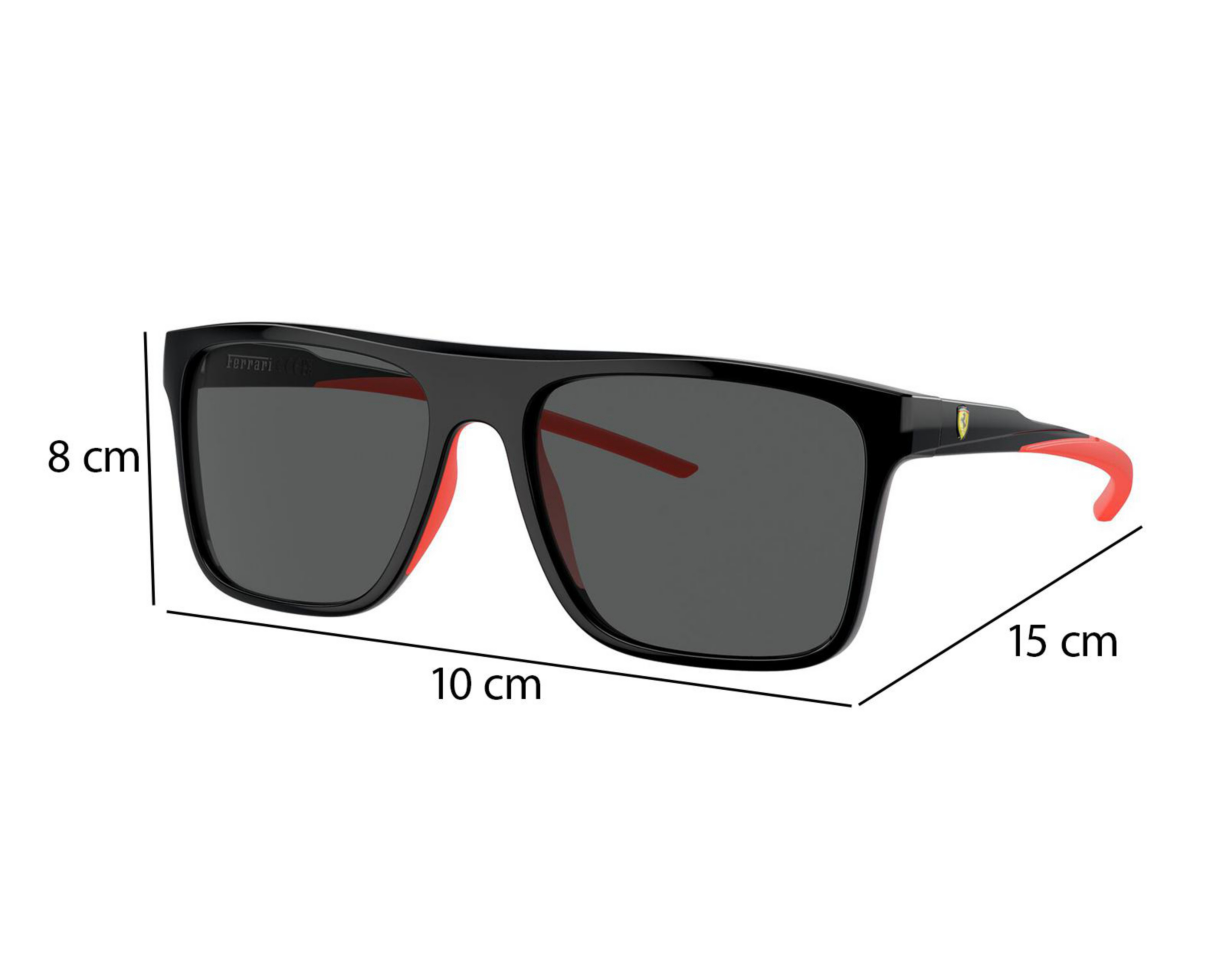 Foto 7 | Lentes de Sol para Hombre Ferrari Rectangular 0FZ6006 Negro