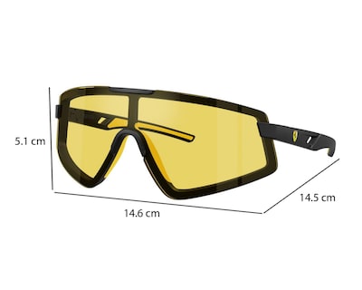 Foto 8 | Lentes de Sol para Hombre Ferrari Deportivo Amarillos