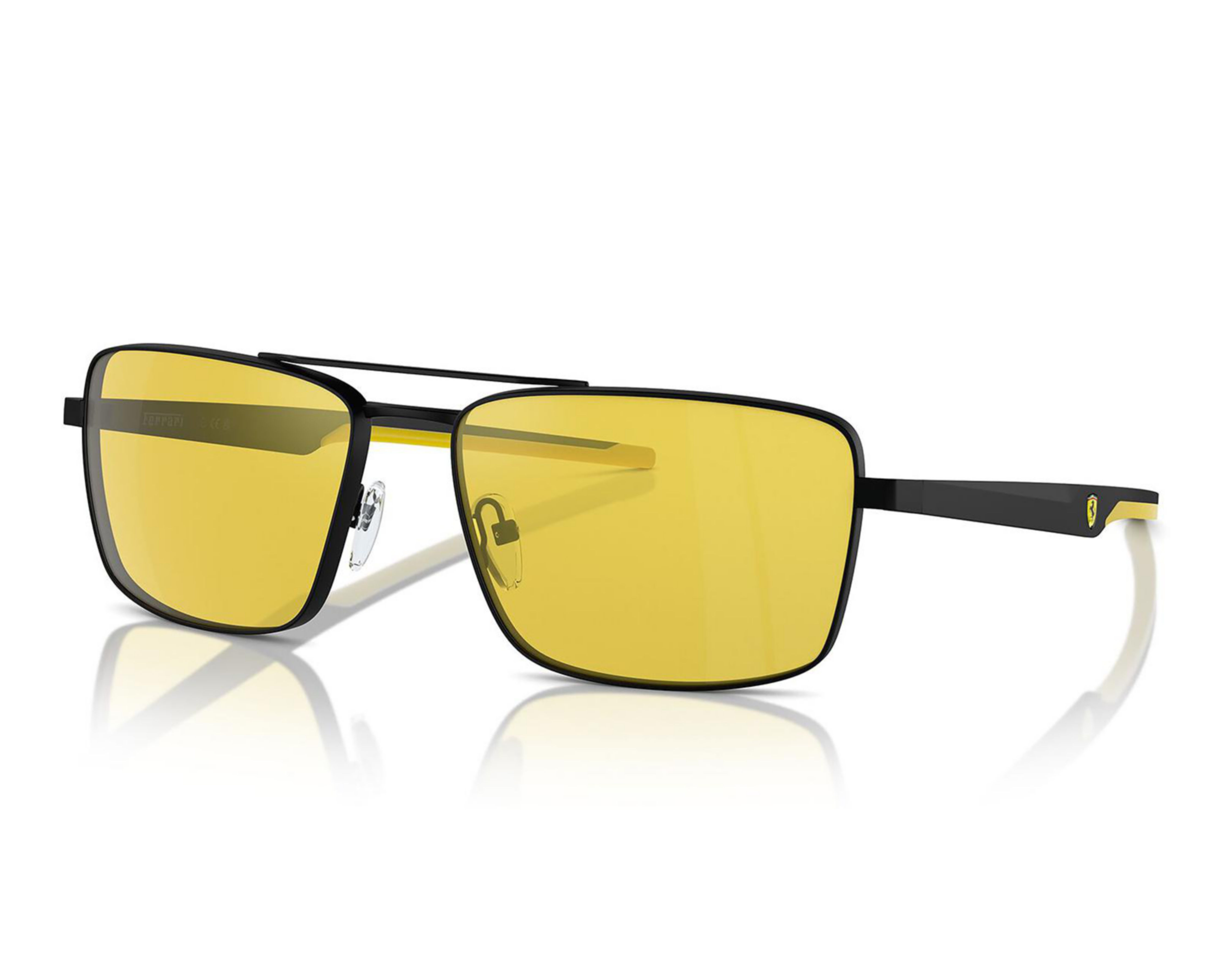 Lentes de Sol para Hombre Ferrari Rectangulares Amarillos