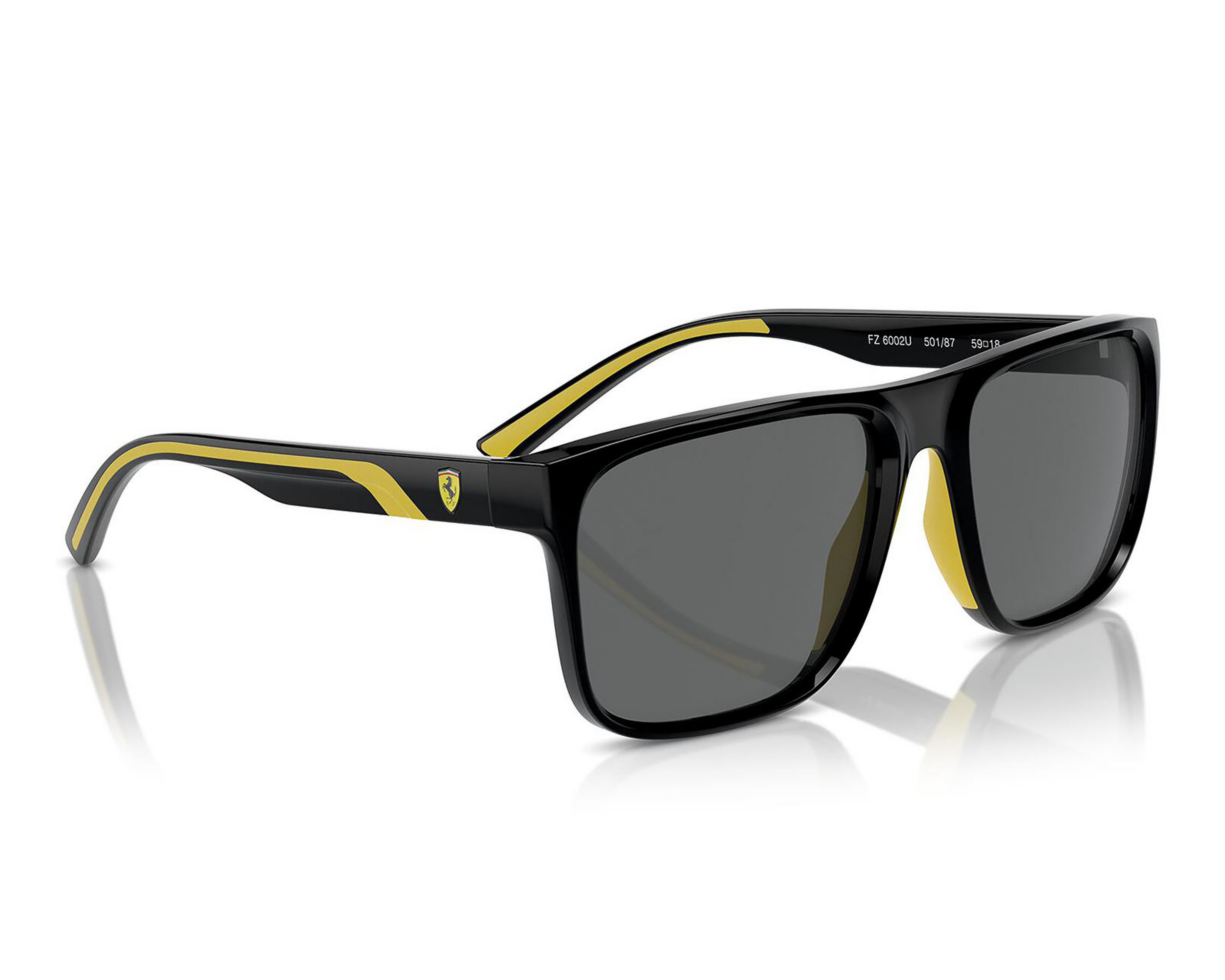 Foto 6 pulgar | Lentes de Sol para Hombre Ferrari Cuadrados Negros