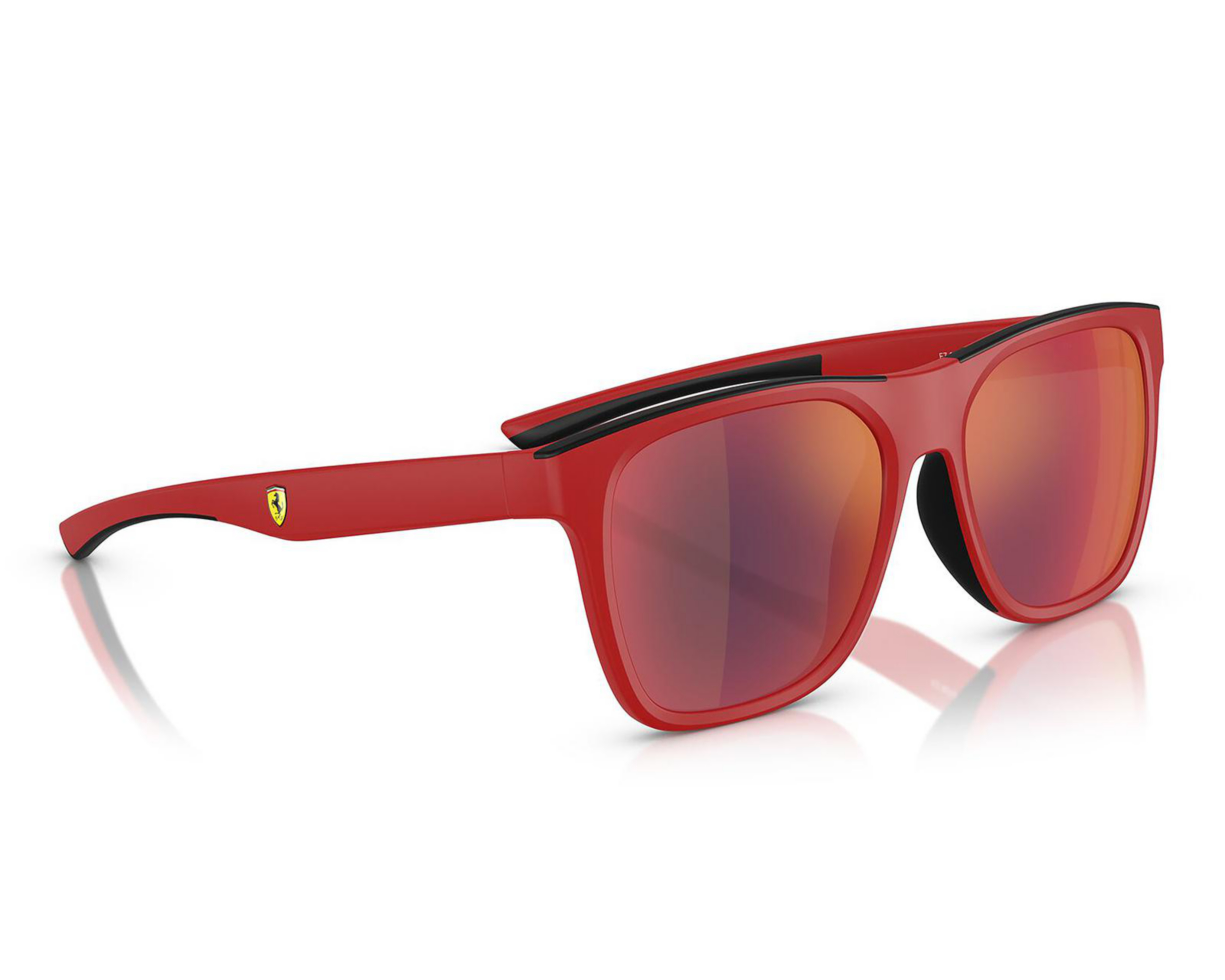 Foto 6 pulgar | Lentes de Sol para Hombre Ferrari Cuadrados Rojos