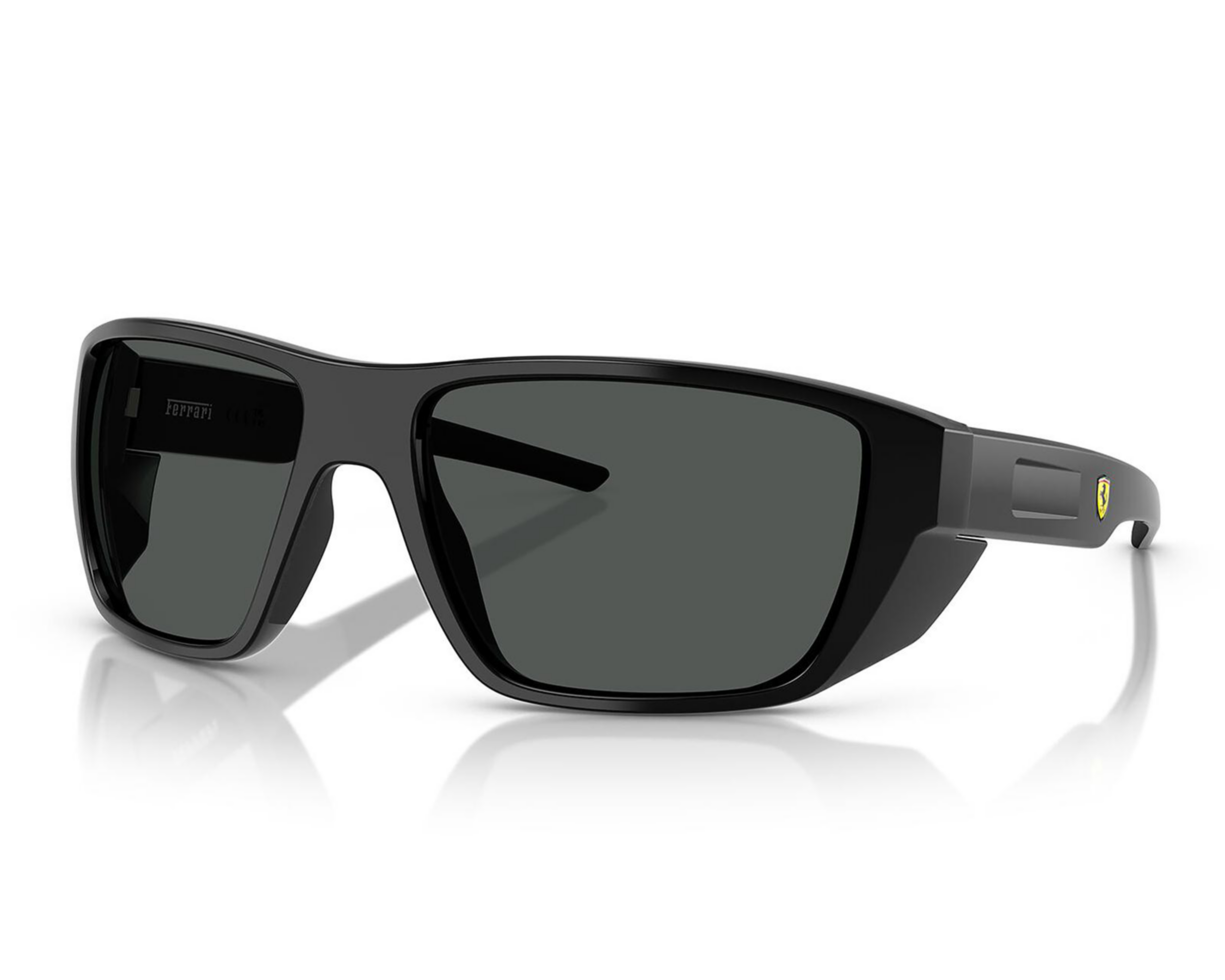 Lentes de Sol para Hombre Ferrari Cuadrados Negros