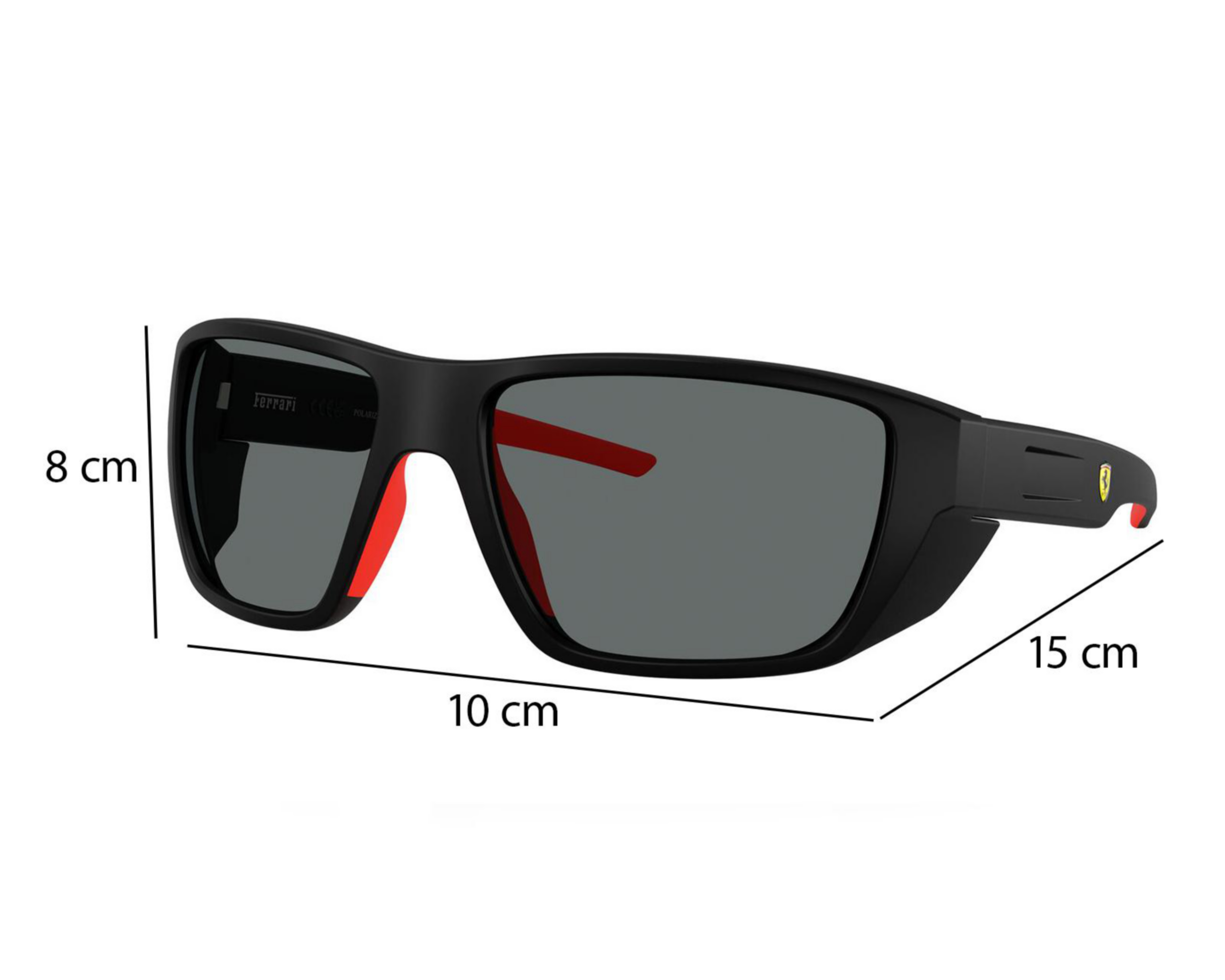 Foto 8 pulgar | Lentes de Sol para Hombre Ferrari Rectangular 0FZ6012U Negro