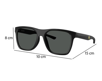 Foto 7 | Lentes de Sol para Hombre Ferrari Wayfarer 0FZ6013D Negro