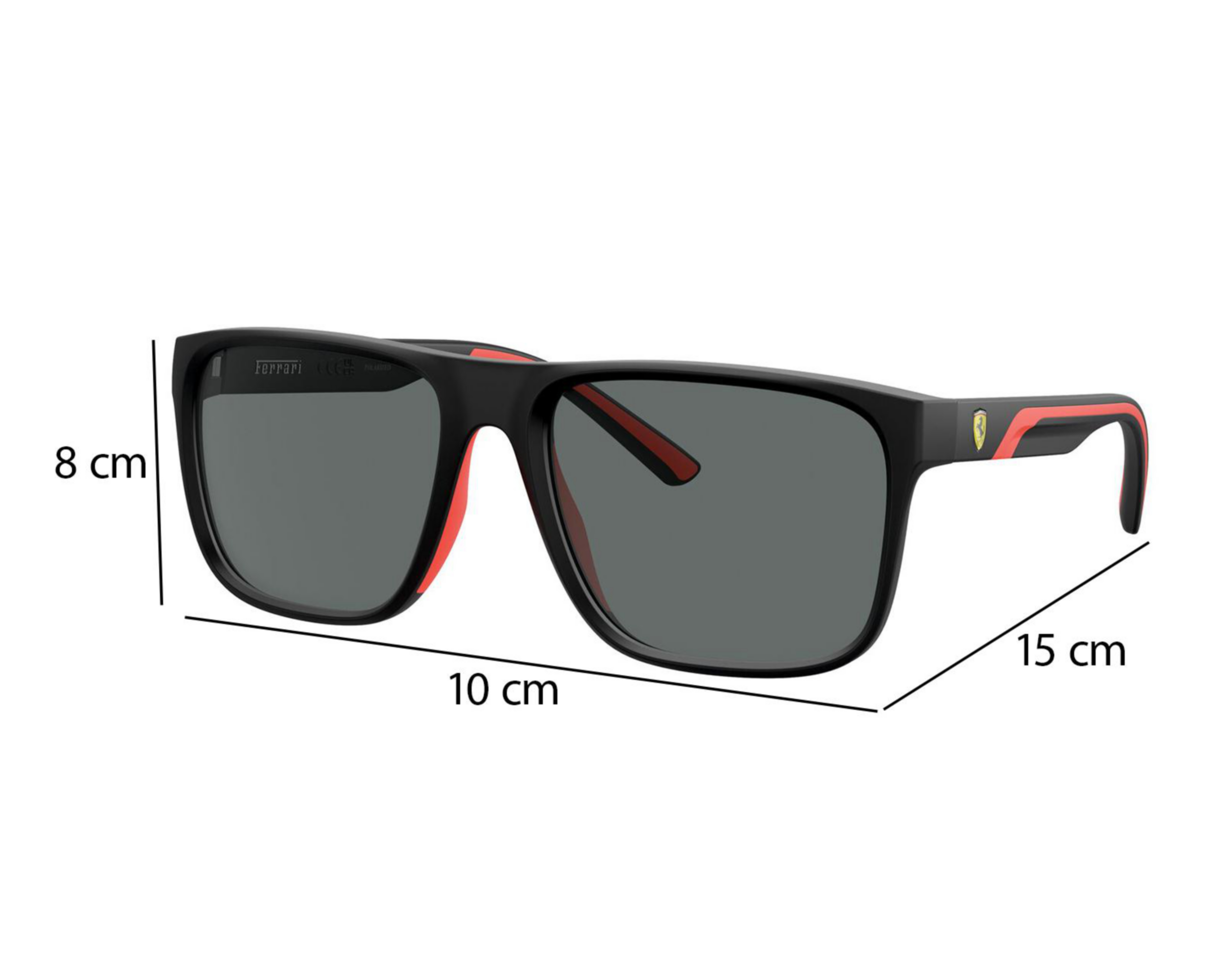 Foto 8 pulgar | Lentes de Sol para Hombre Ferrari Cuadrados 0FZ6002U Negro