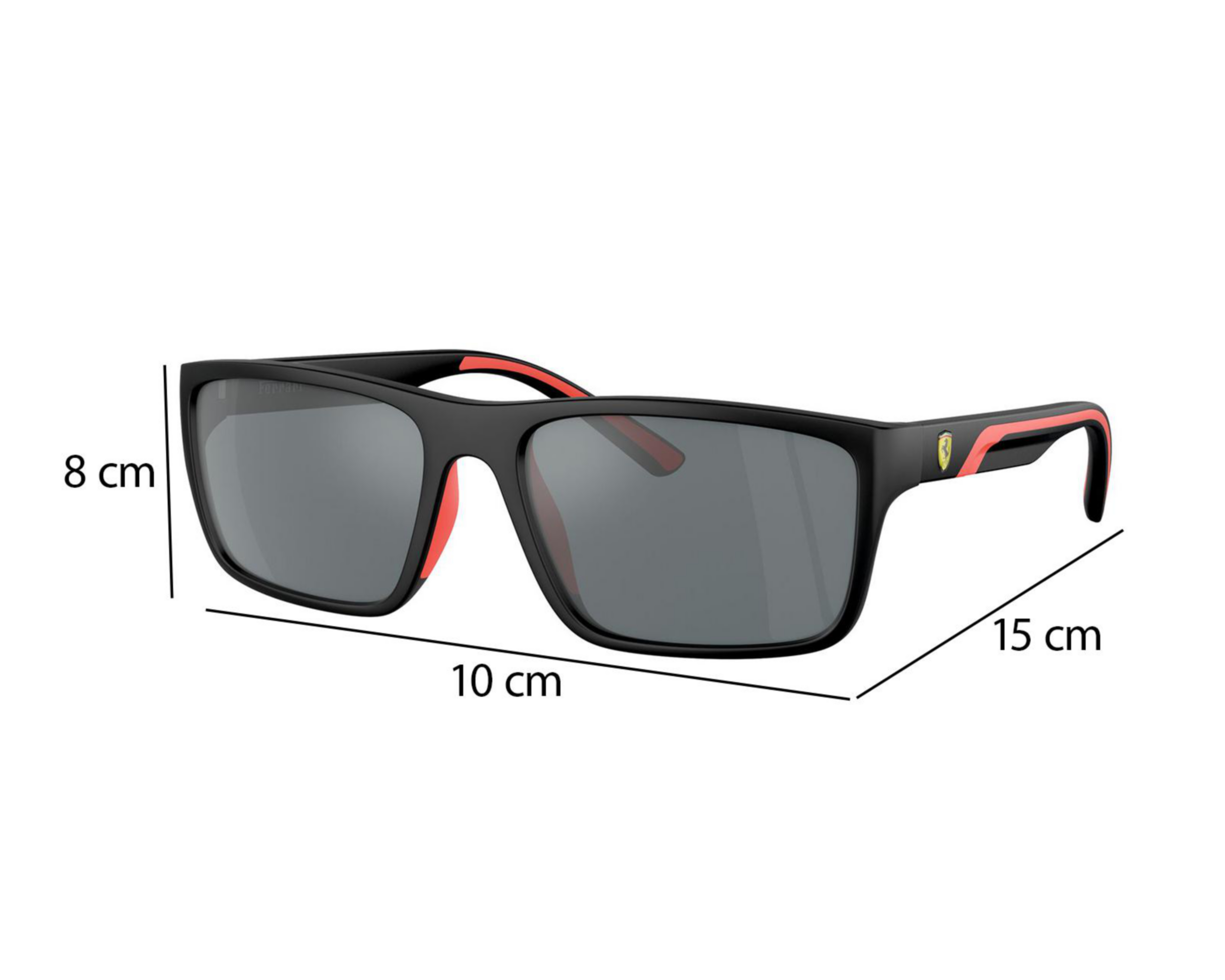 Foto 8 pulgar | Lentes de Sol para Hombre Ferrari Cuadrados 0FZ6003U Negro
