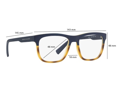 Foto 6 | Armazón Oftálmico para Hombre Armani Exchange Cuadrado Azul