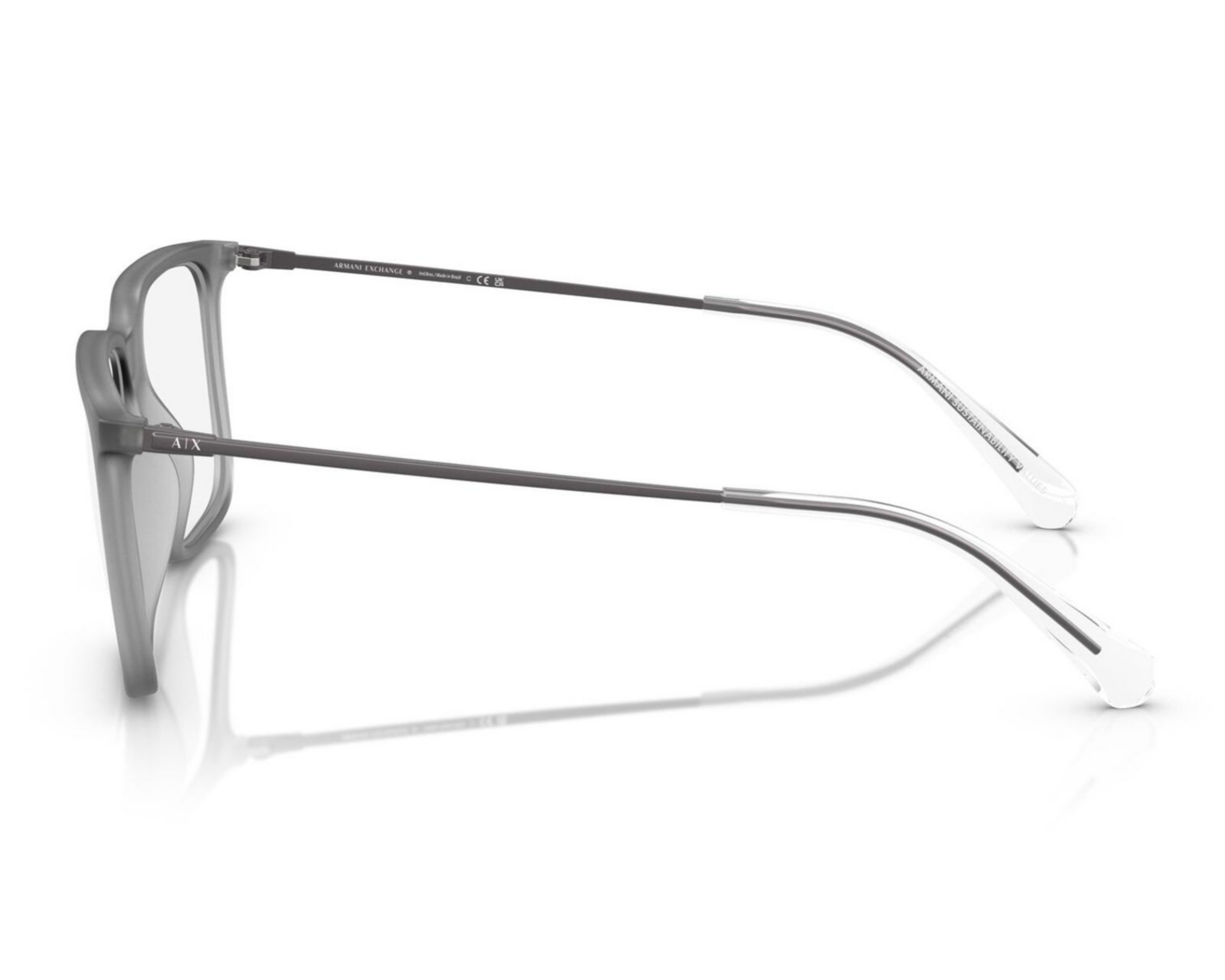 Foto 5 pulgar | Armazón Oftálmico para Hombre Armani Exchange Cuadrado Gris