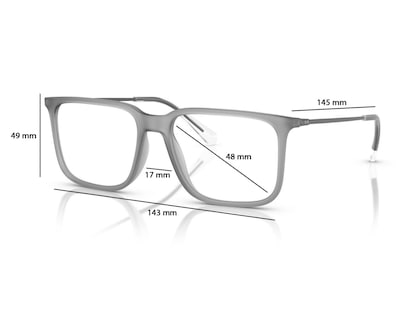Foto 6 | Armazón Oftálmico para Hombre Armani Exchange Cuadrado Gris
