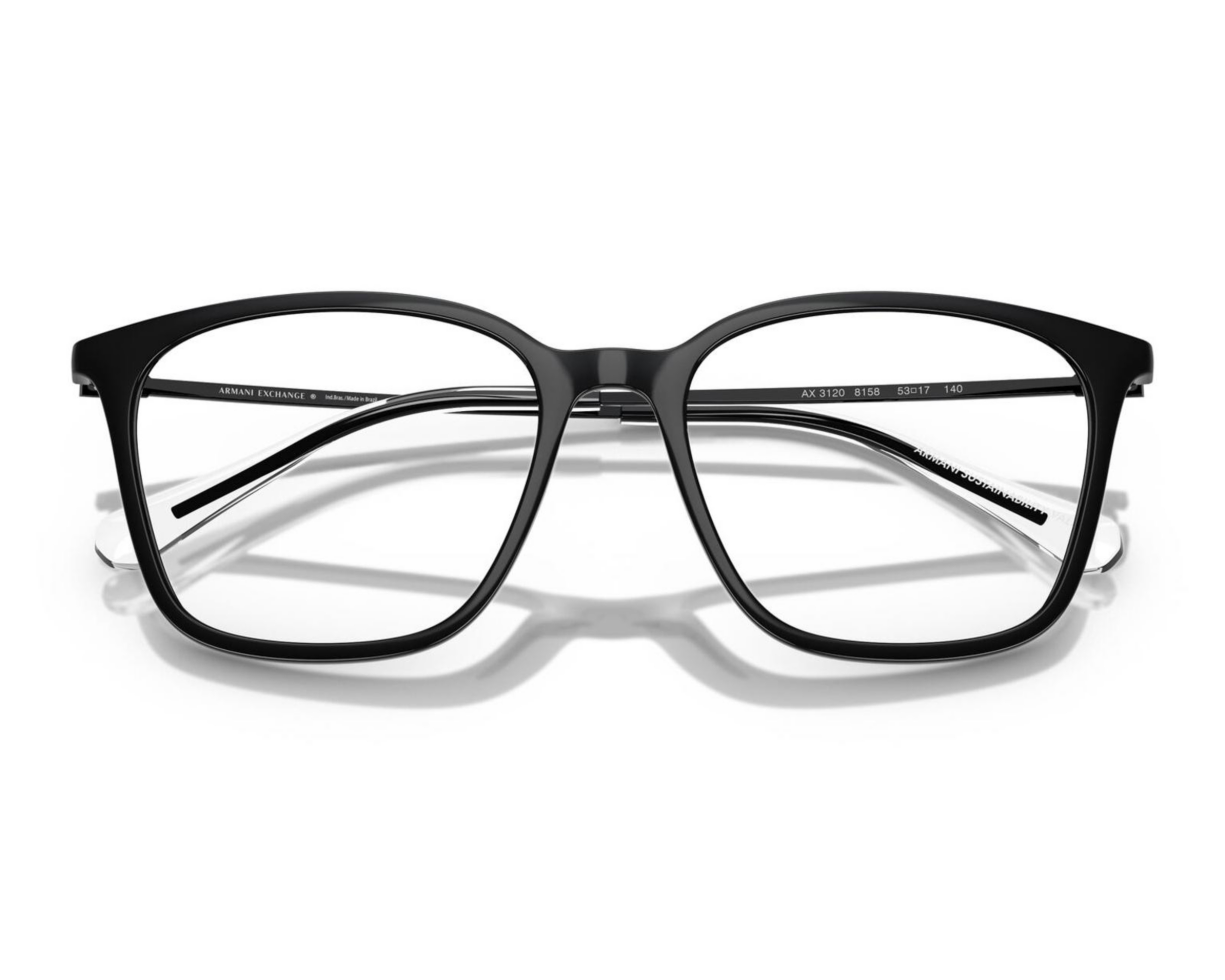 Foto 5 pulgar | Armazón Oftálmico para Hombre Armani Exchange Cuadrado Negro