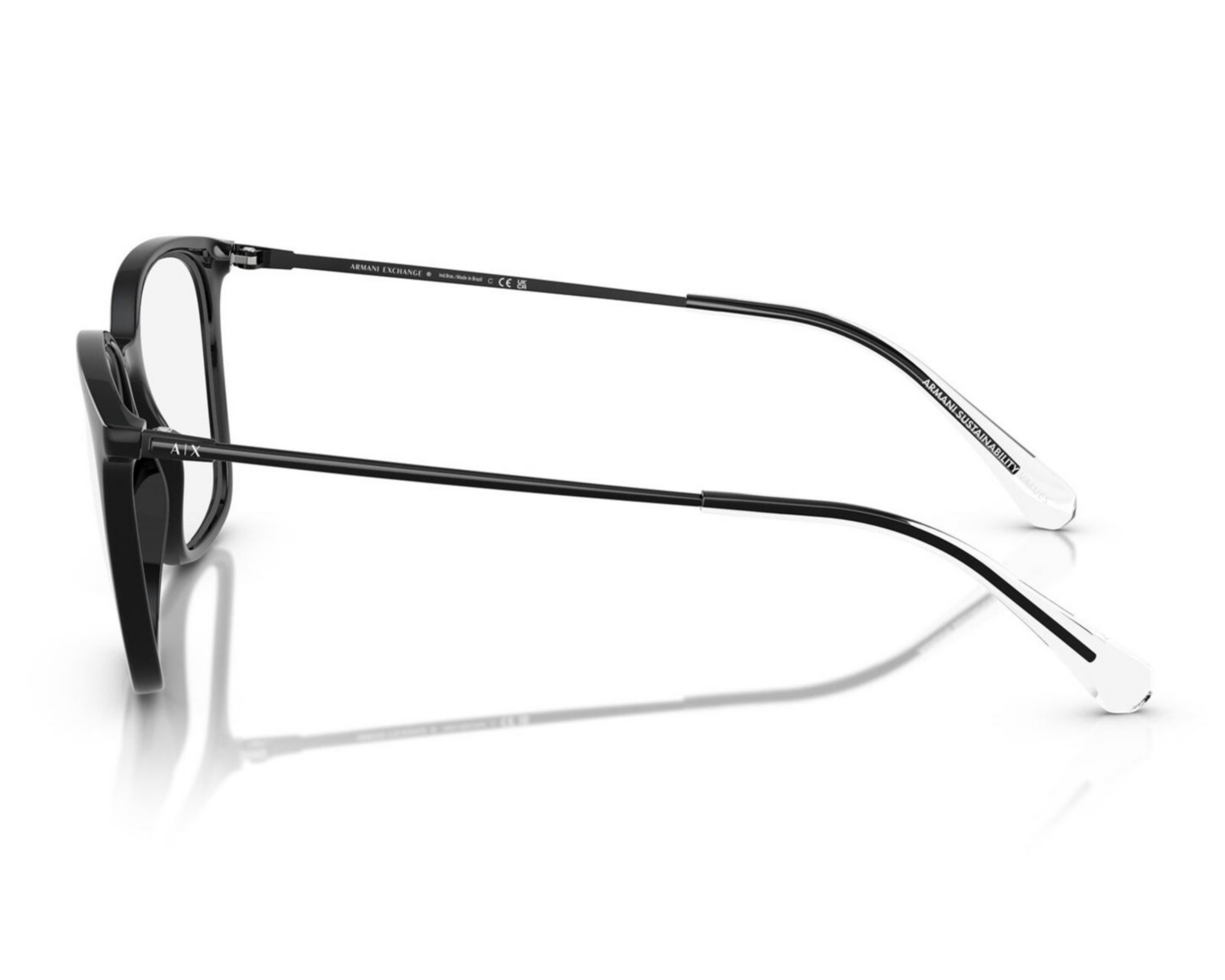 Foto 6 pulgar | Armazón Oftálmico para Hombre Armani Exchange Cuadrado Negro