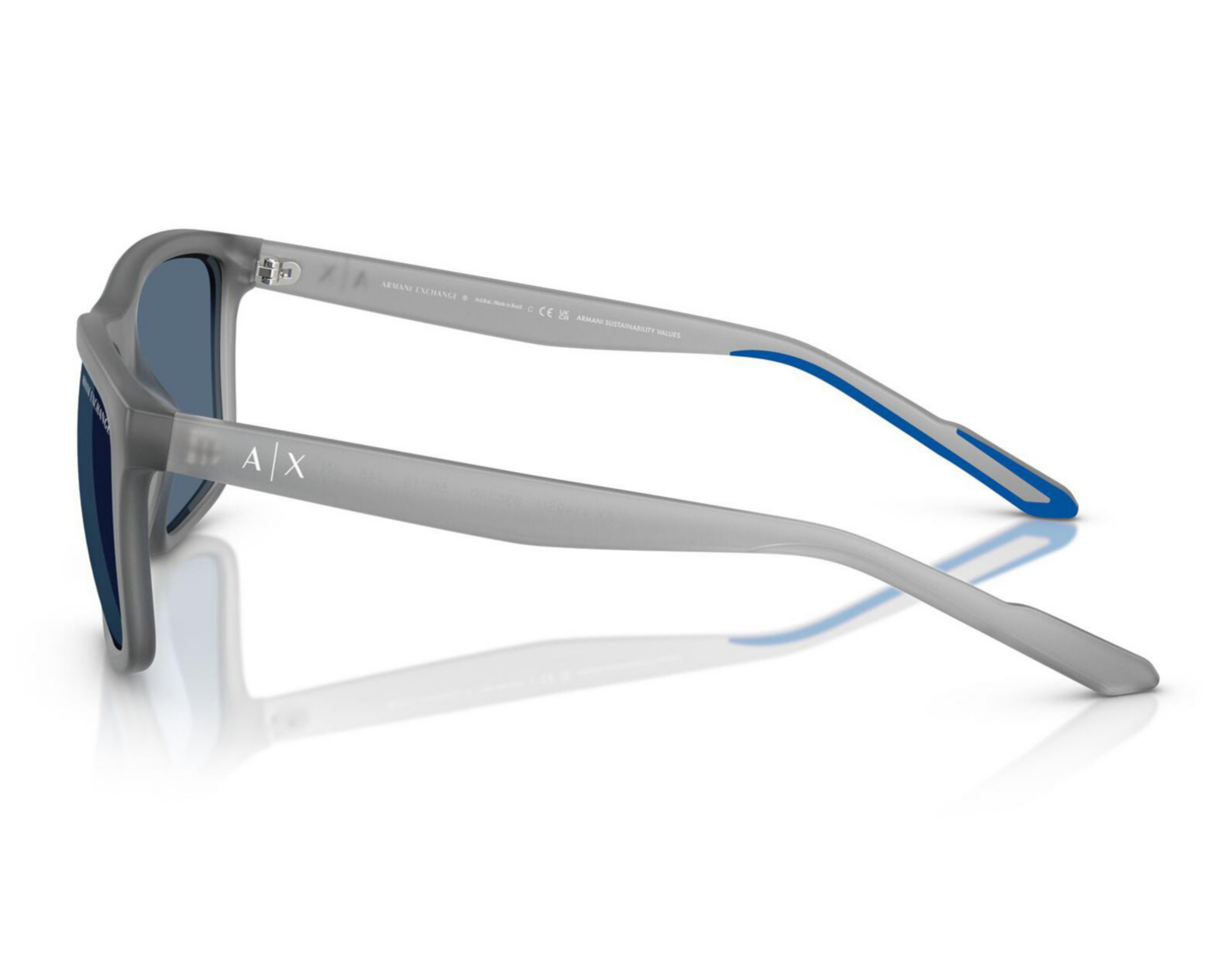 Foto 5 pulgar | Lentes de Sol para Hombre Armani Exchange Cuadrados Gris