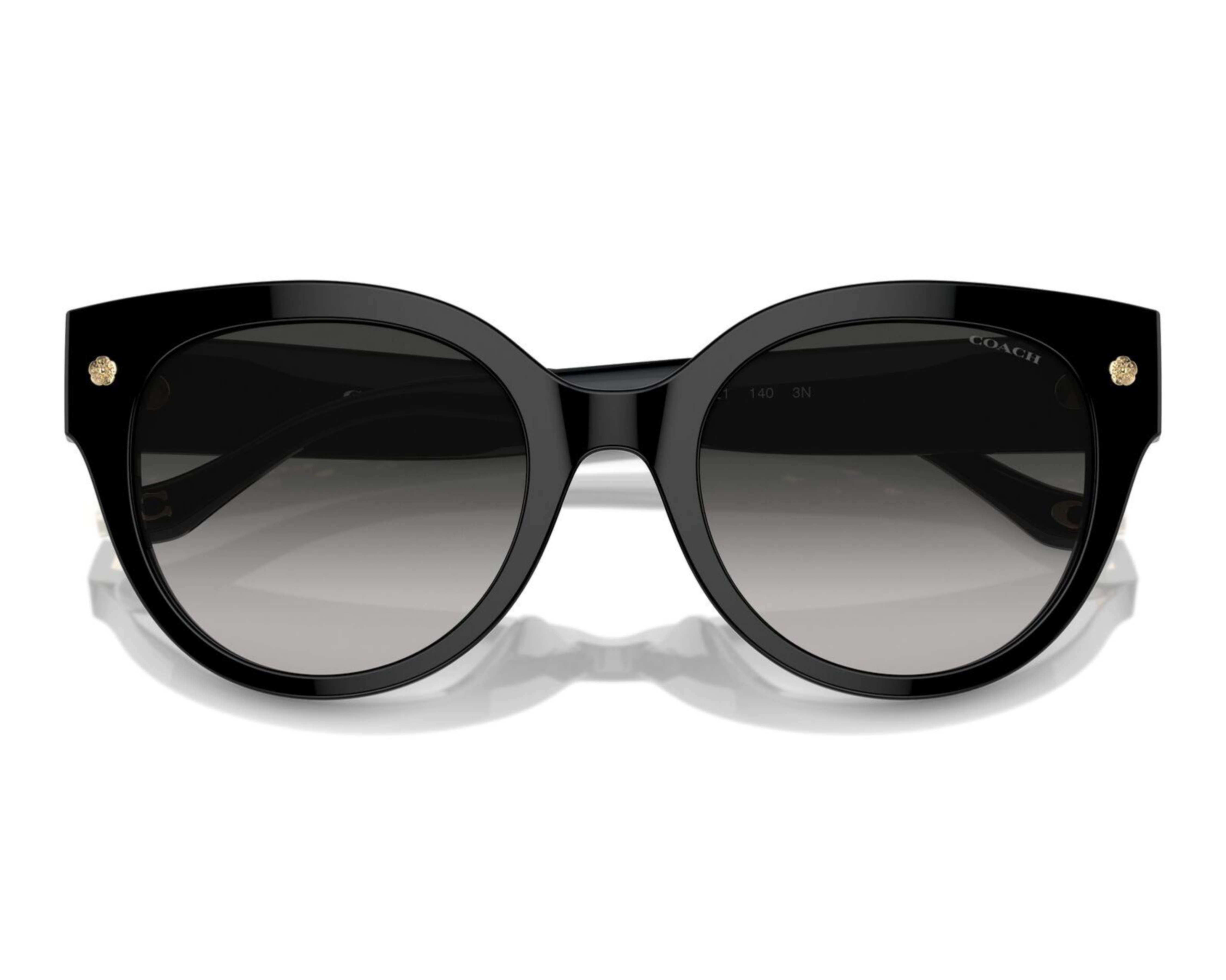 Foto 4 | Lentes de Sol para Mujer Coach Redondos Negros