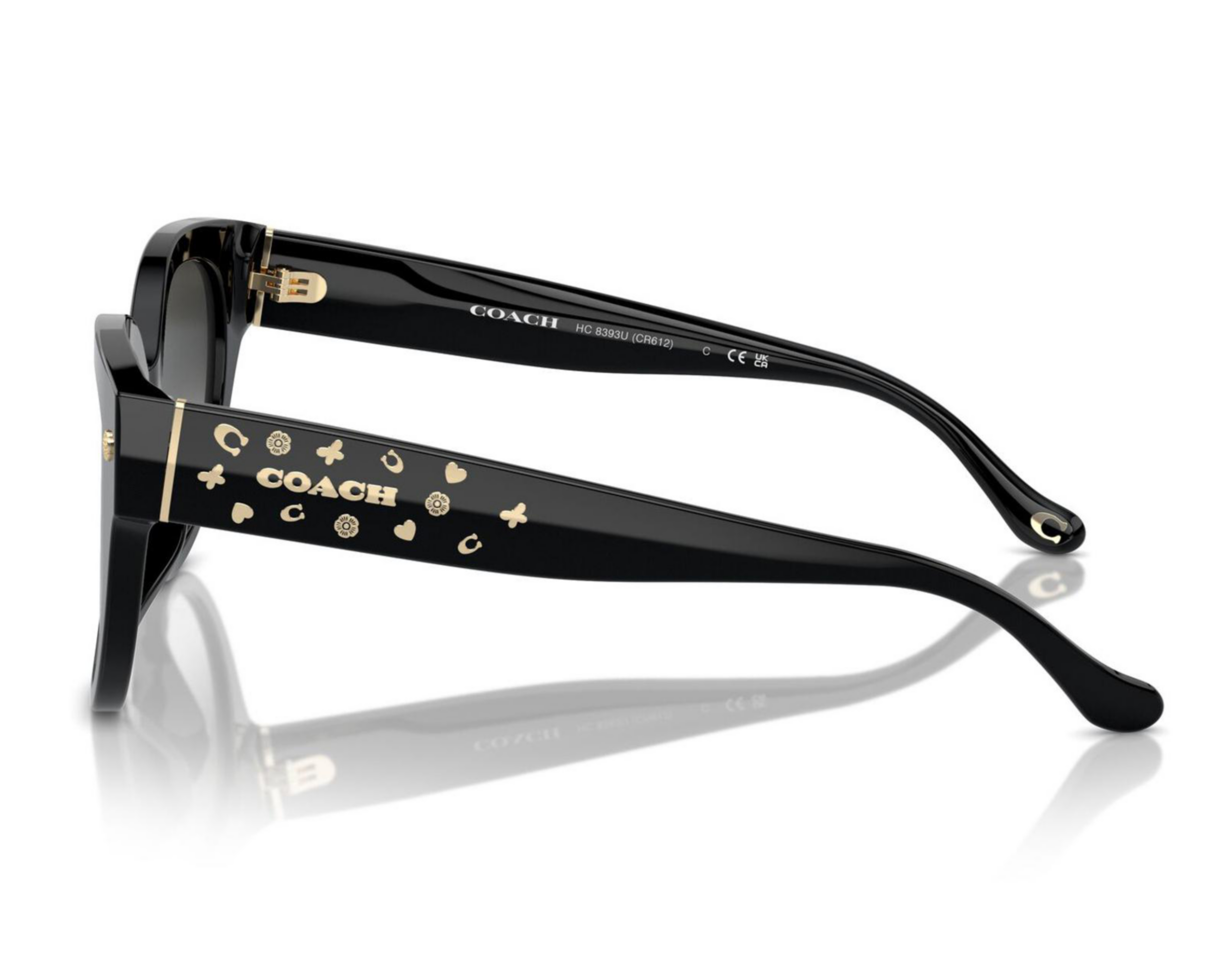 Foto 6 pulgar | Lentes de Sol para Mujer Coach Redondos Negros