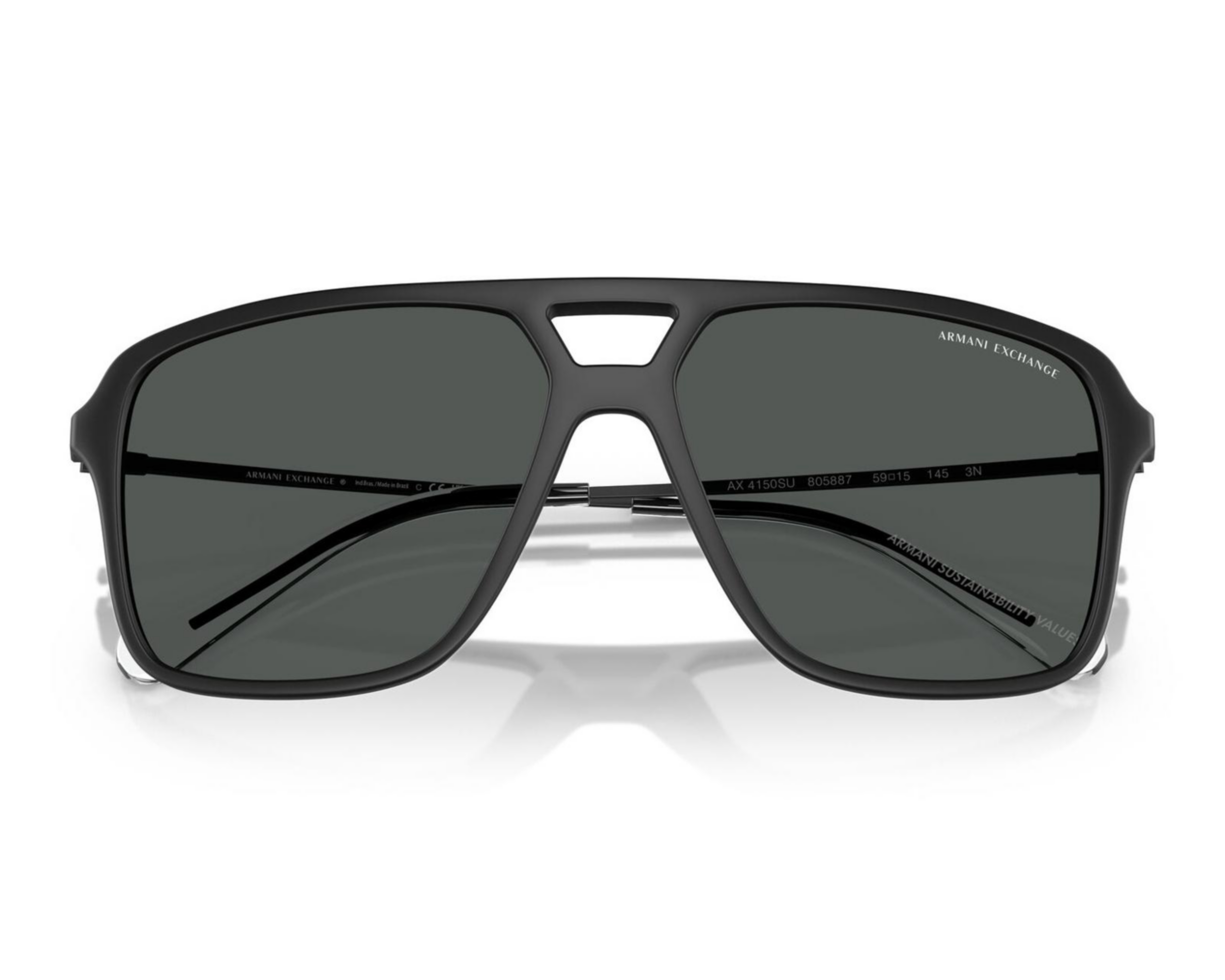 Foto 6 pulgar | Lentes de Sol para Hombre Armani Exchange Aviador Negros