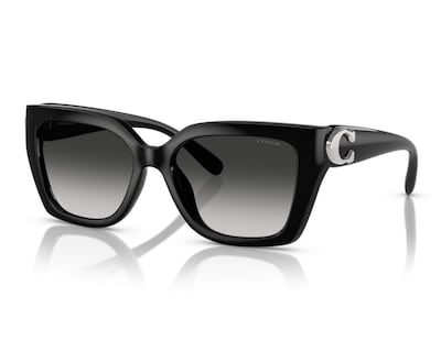 Foto 1 | Lentes de Sol para Mujer Coach Rectangulares Negros