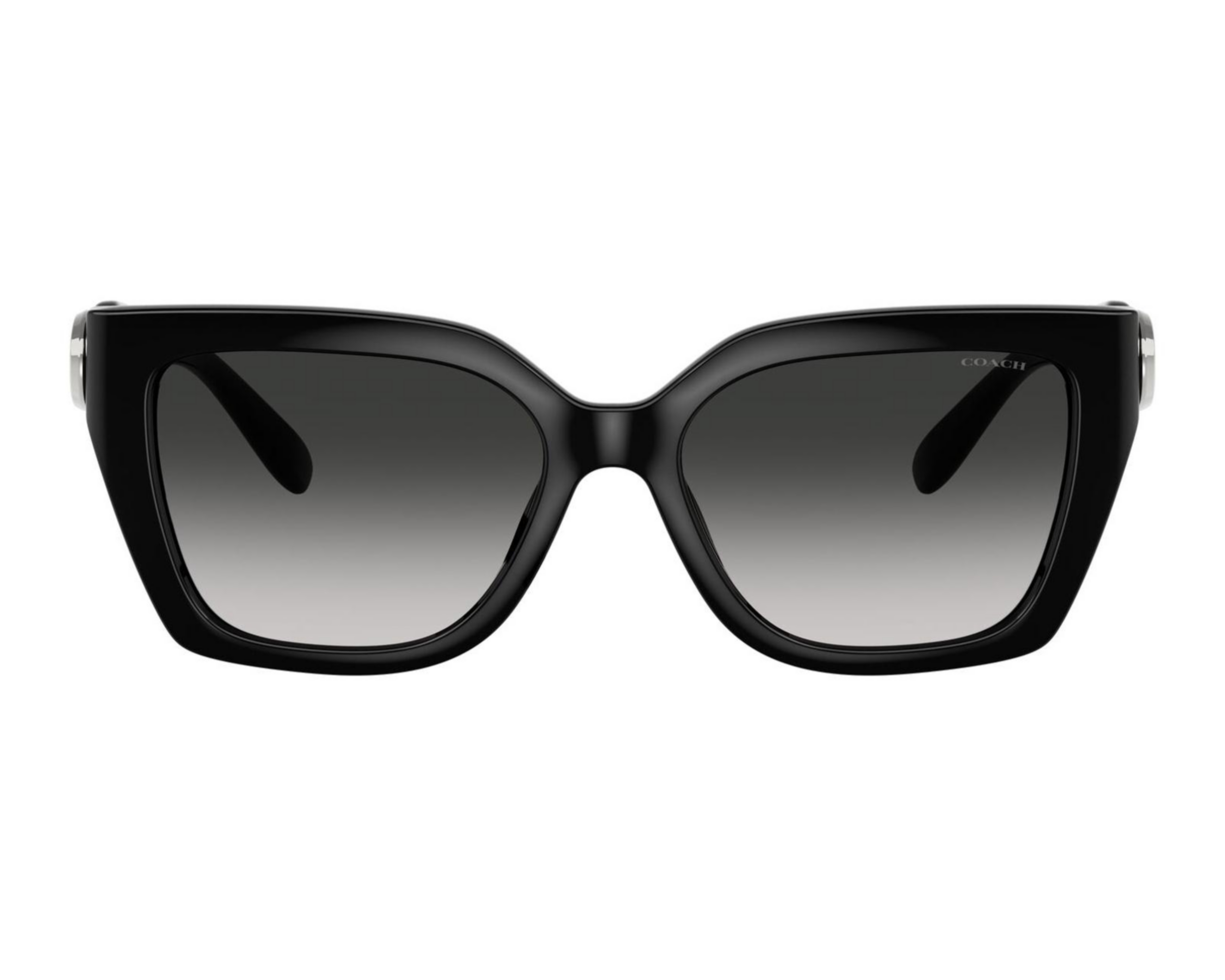 Foto 3 pulgar | Lentes de Sol para Mujer Coach Rectangulares Negros