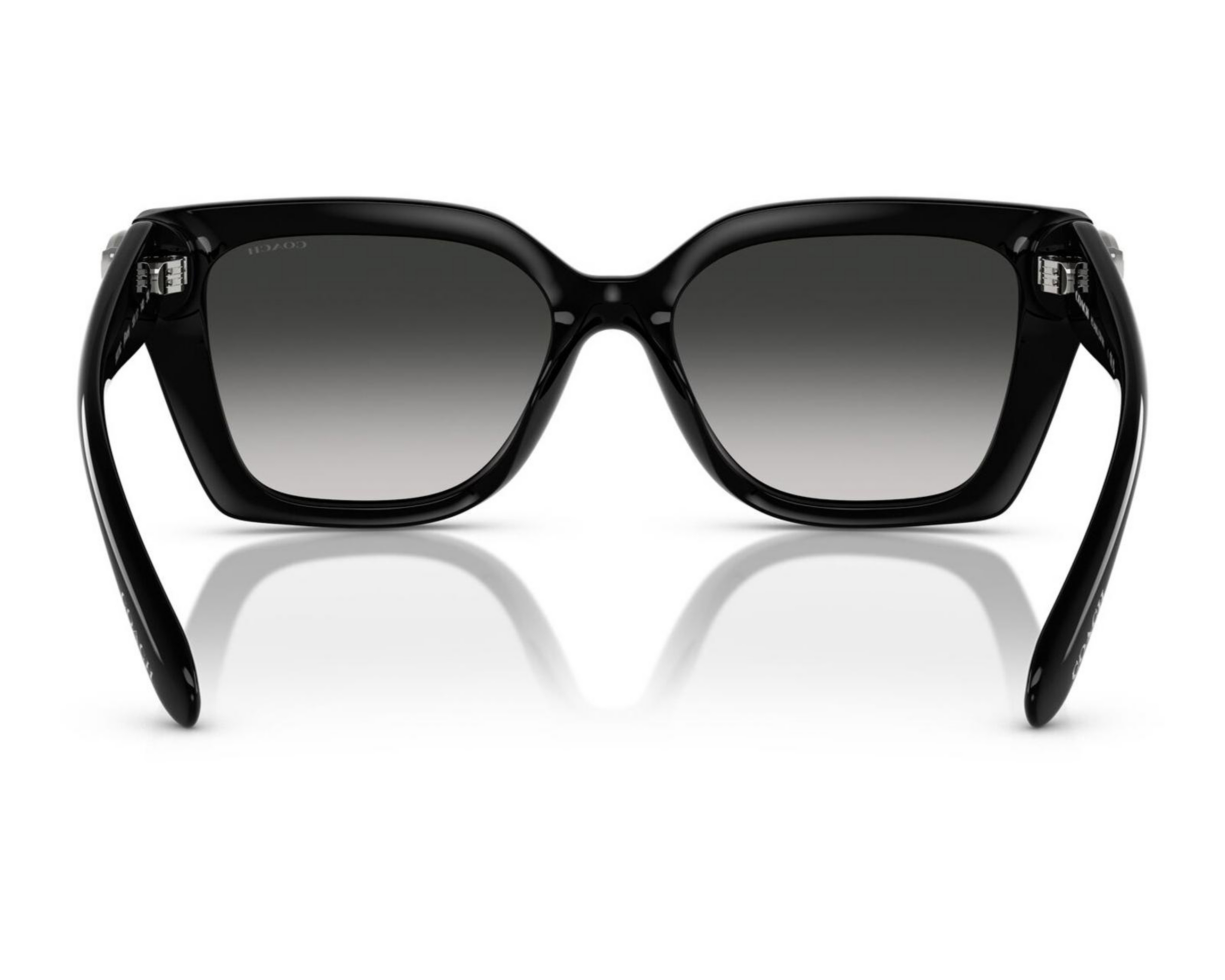 Foto 4 pulgar | Lentes de Sol para Mujer Coach Rectangulares Negros