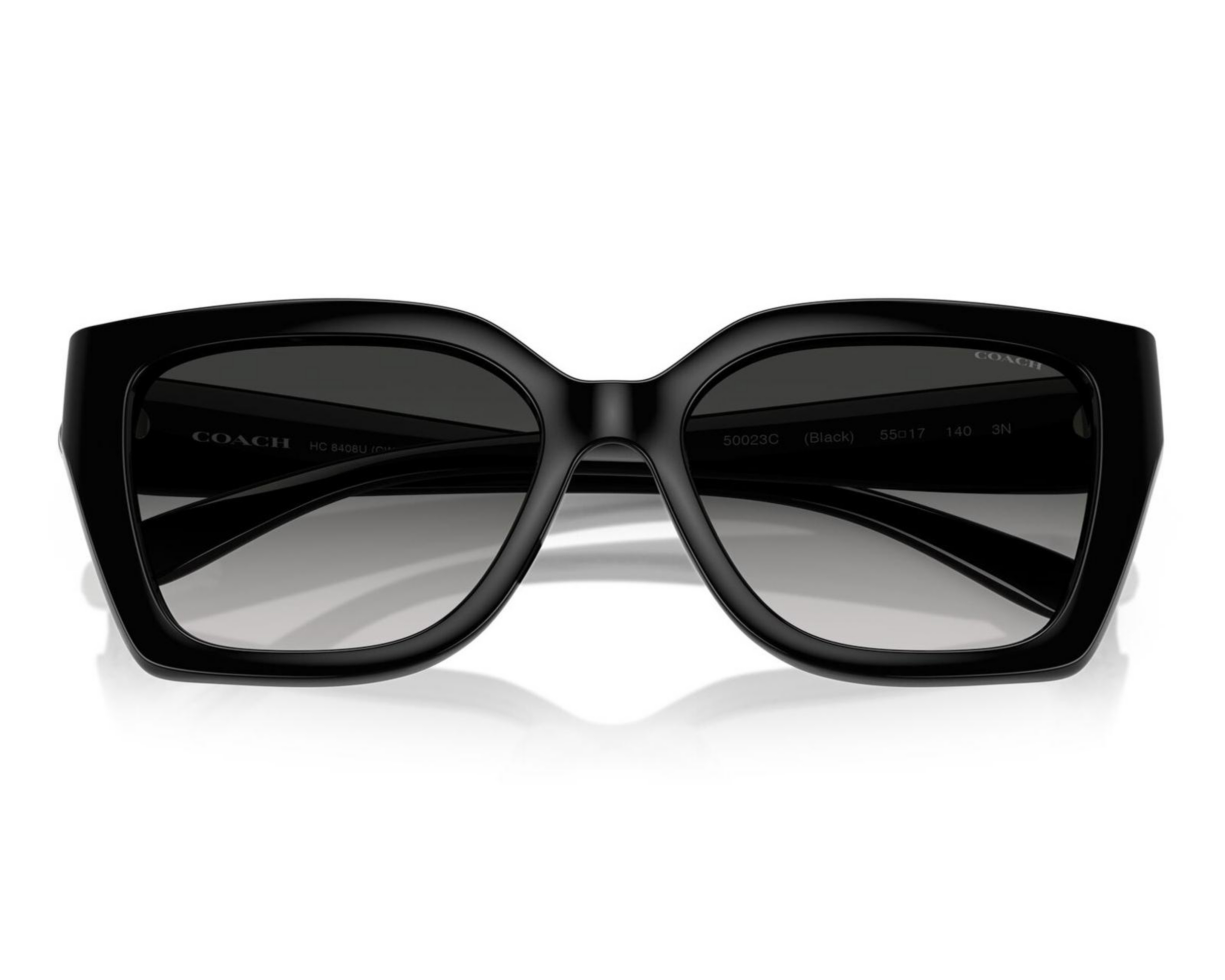 Foto 6 pulgar | Lentes de Sol para Mujer Coach Rectangulares Negros