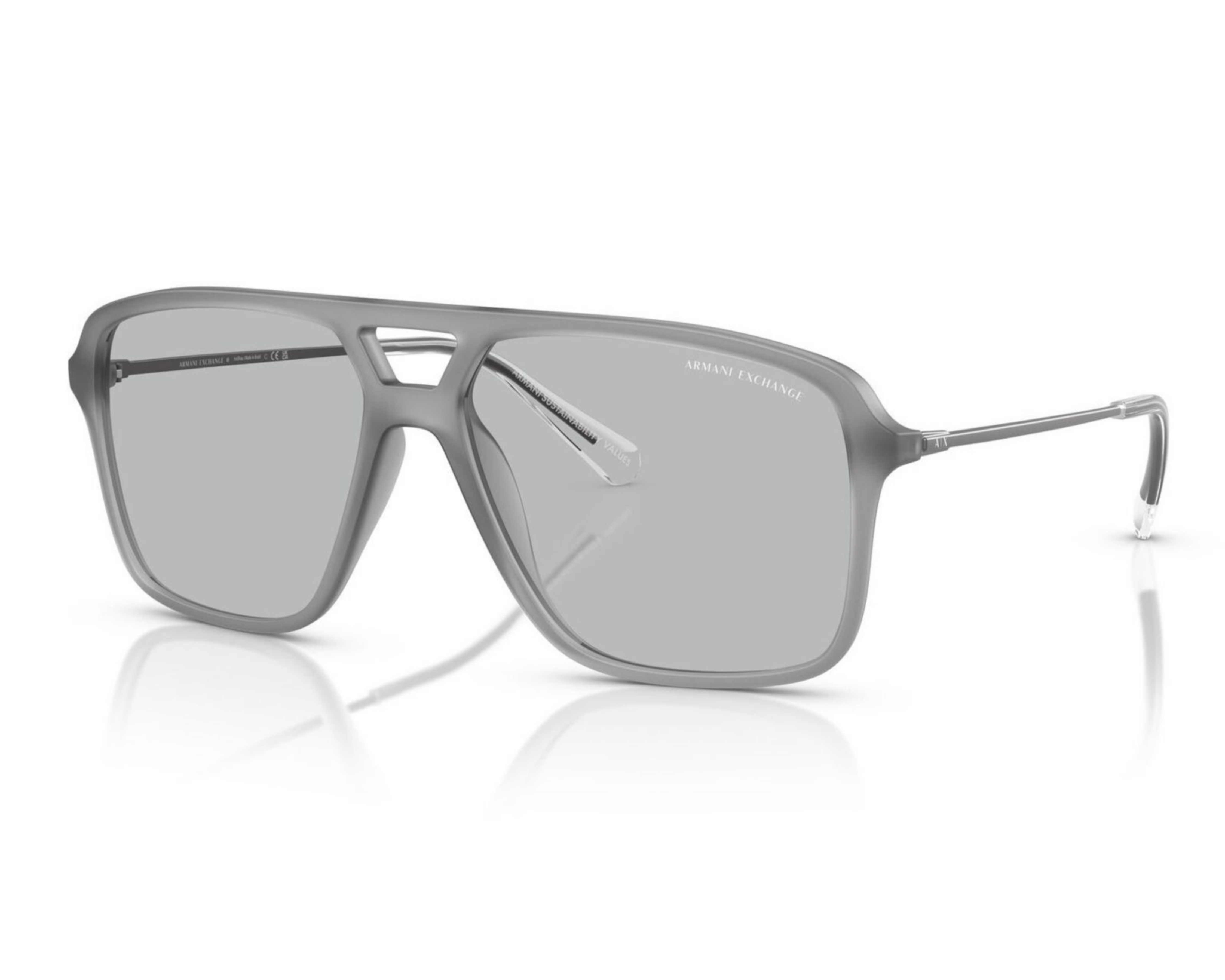 Lentes de Sol para Hombre Armani Exchange Cuadrados Gris