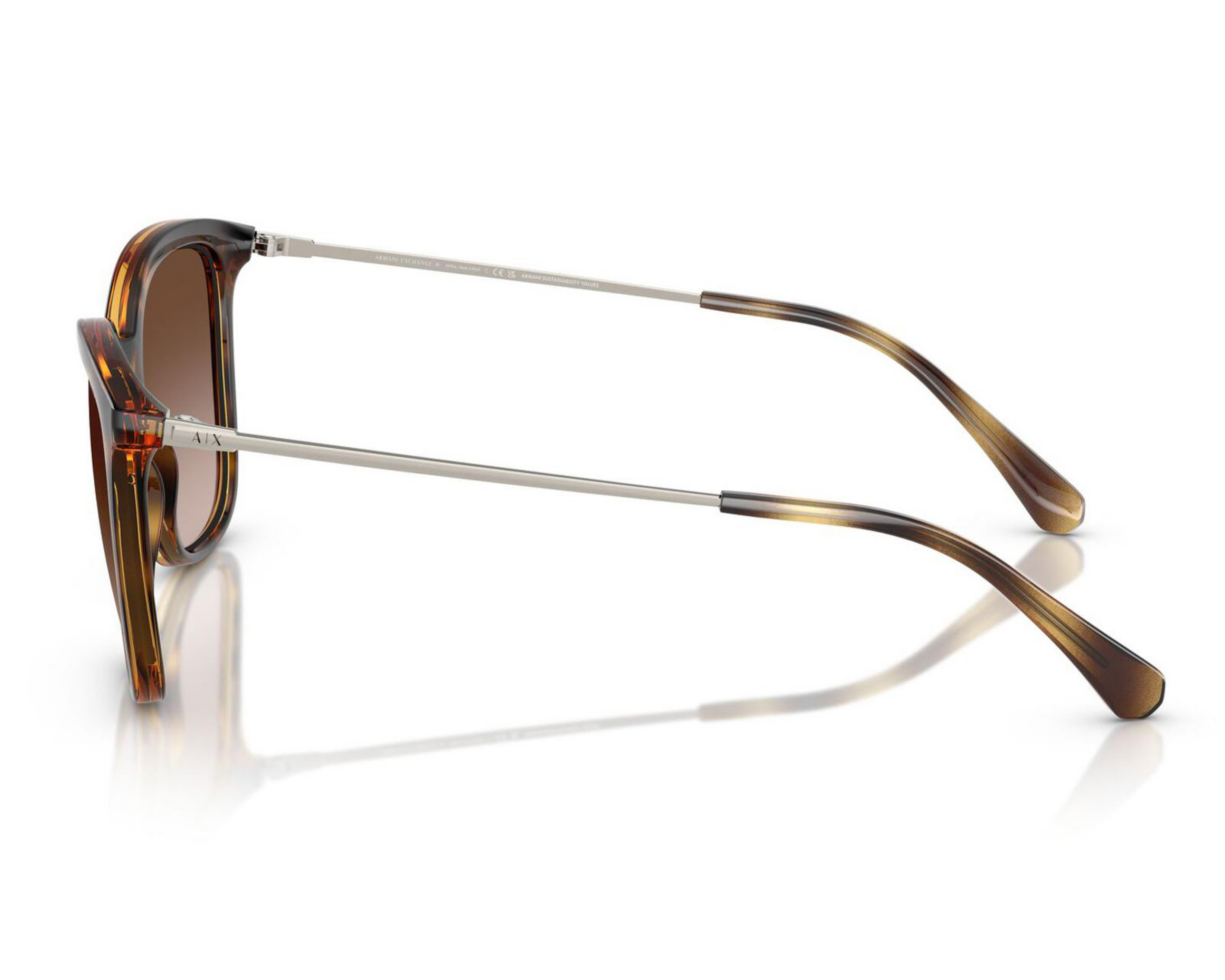 Foto 4 | Lentes de Sol para Mujer Armani Exchange Wayfarer Café