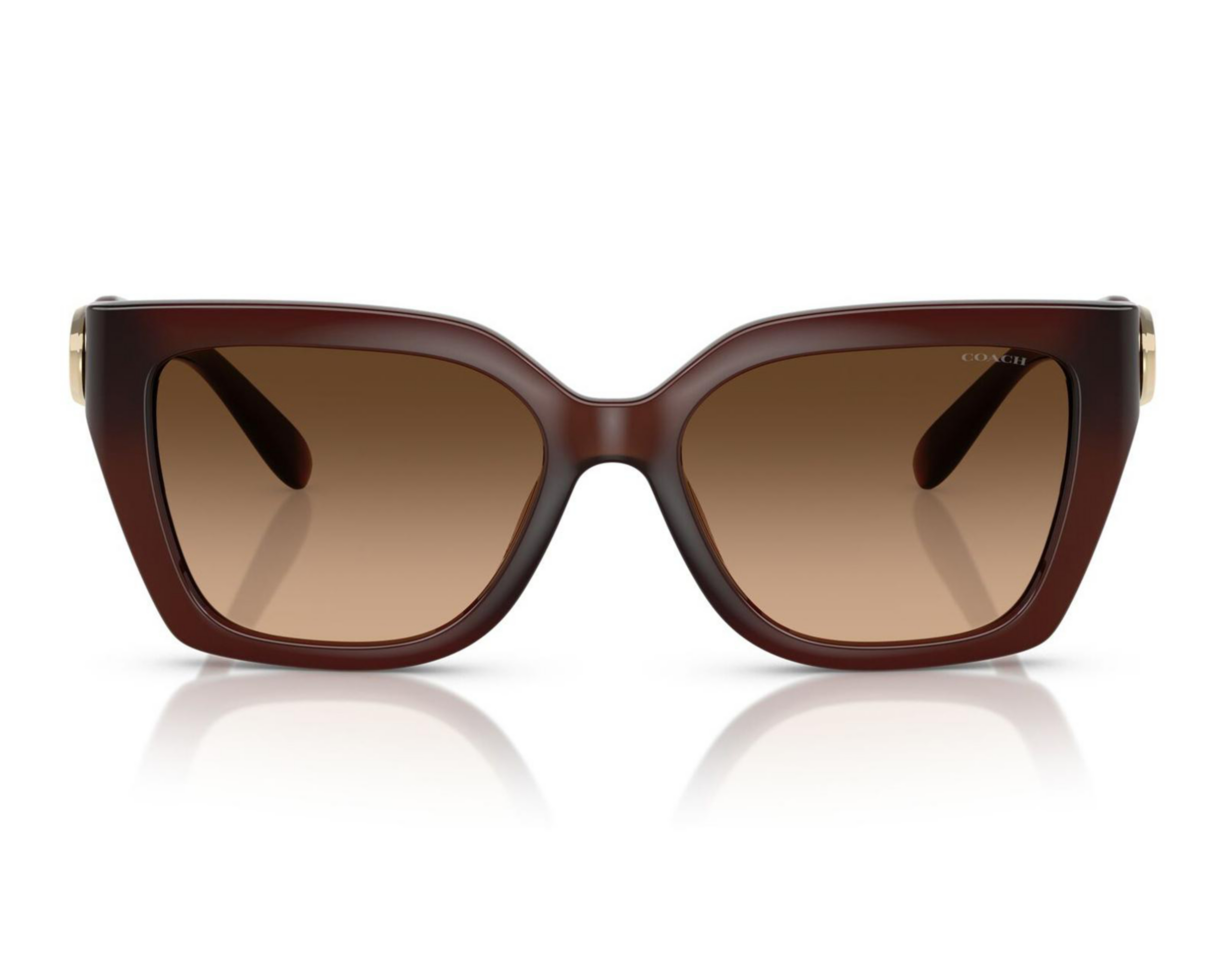 Foto 2 | Lentes de Sol para Mujer Coach Wayfarer Café